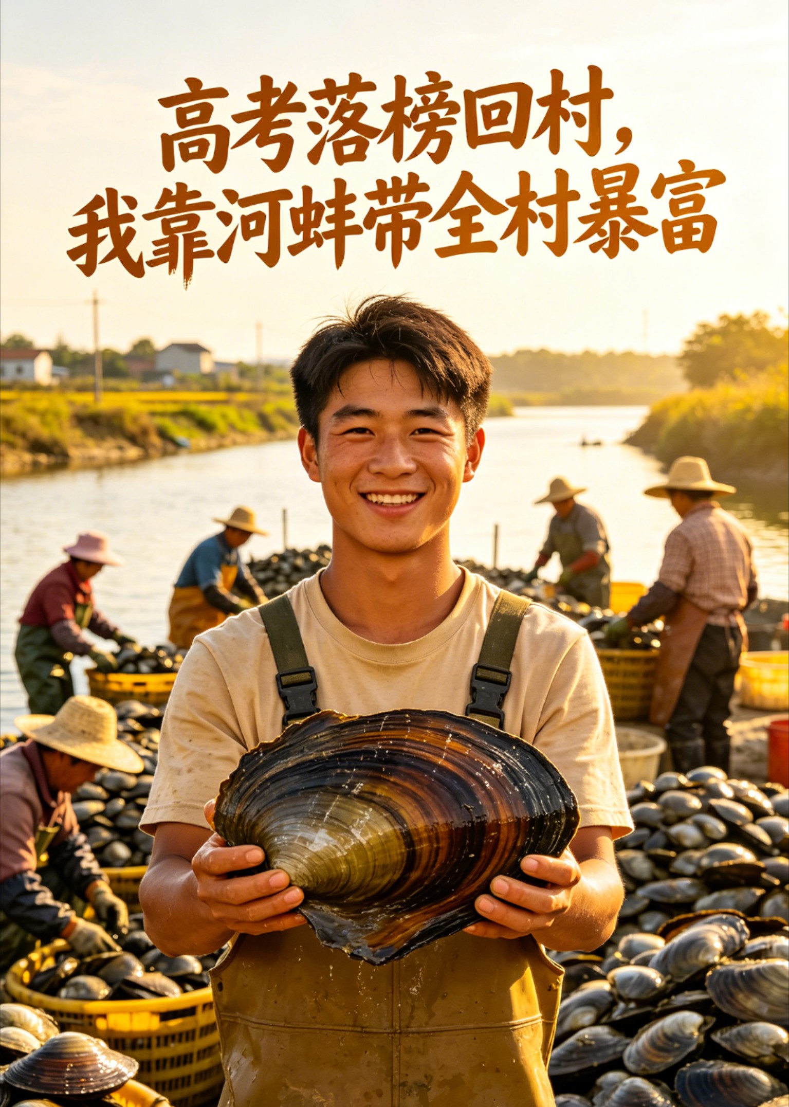 高考落榜回村，我靠河蚌带全村暴富