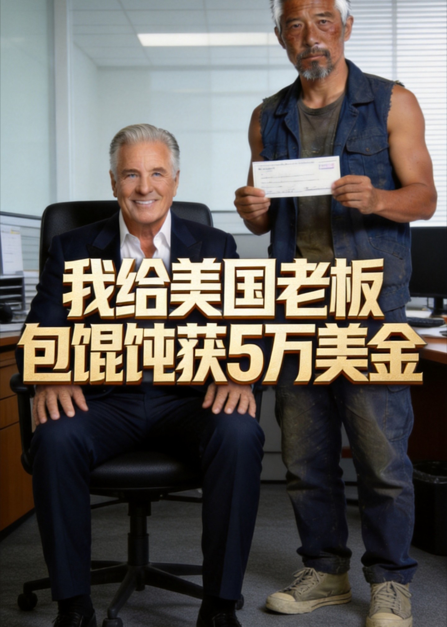 我给美国老板包馄饨获5万美金