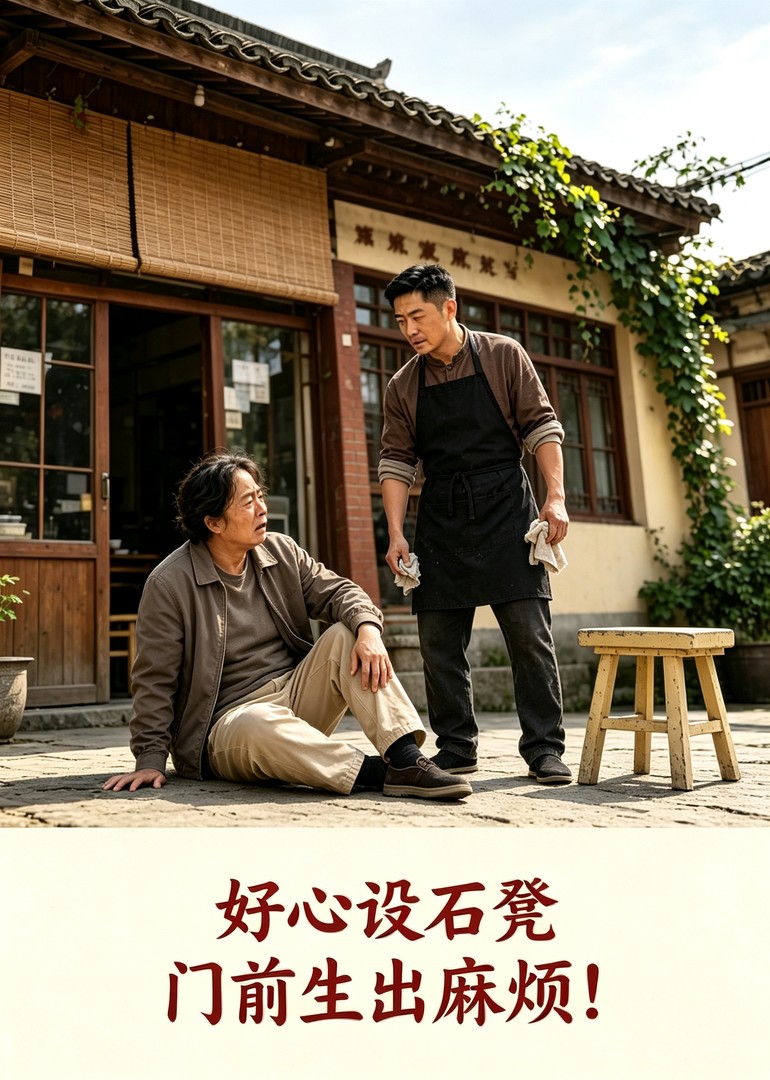 好心设石凳，门前生出麻烦！封面图