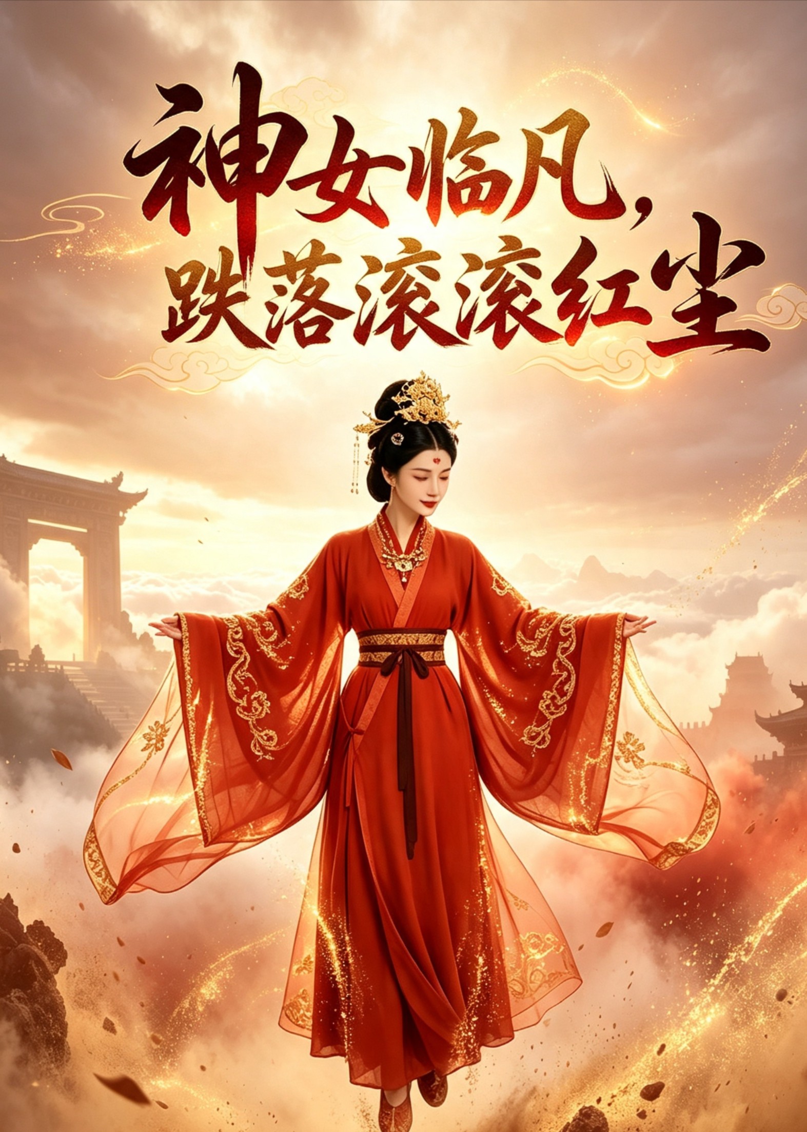 神女临凡，跌落滚滚红尘