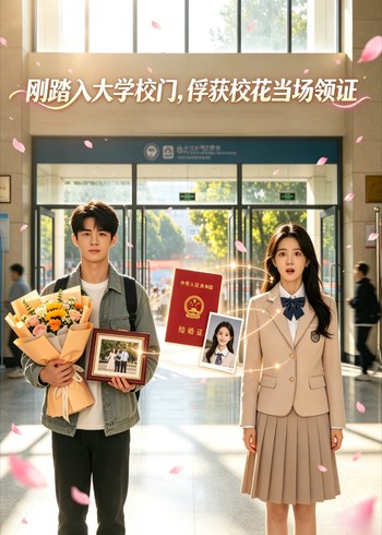 刚踏入大学校门俘获校花当场领证