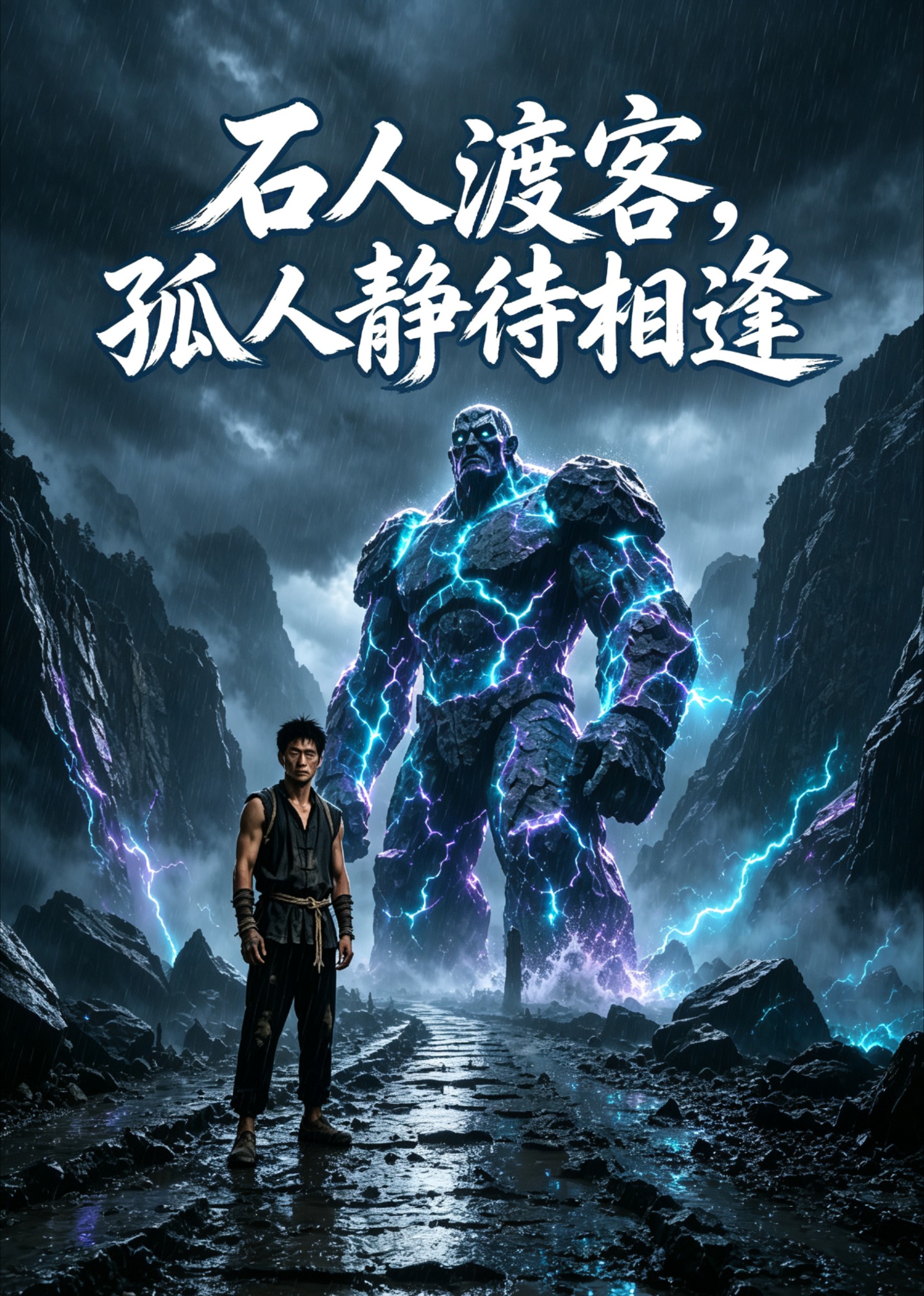 石人渡客，孤人静待相逢