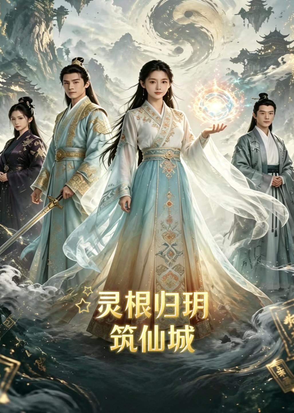 灵根归玥筑仙城