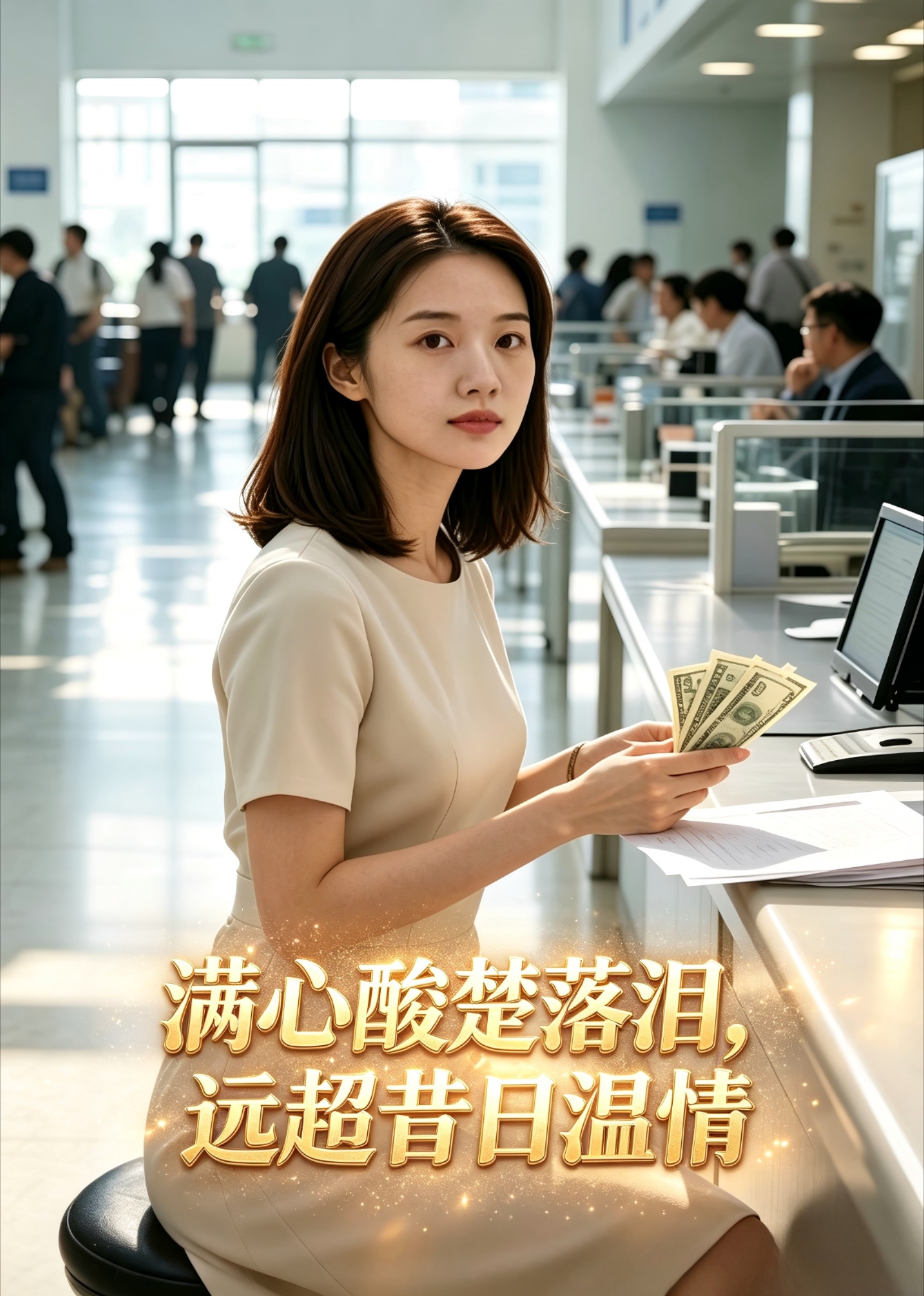 满心酸楚落泪，远超昔日温情