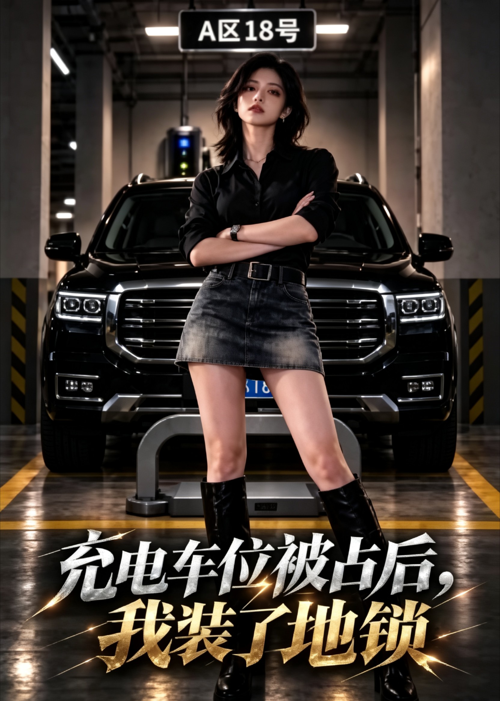 充电车位被占后，我装了地锁封面图