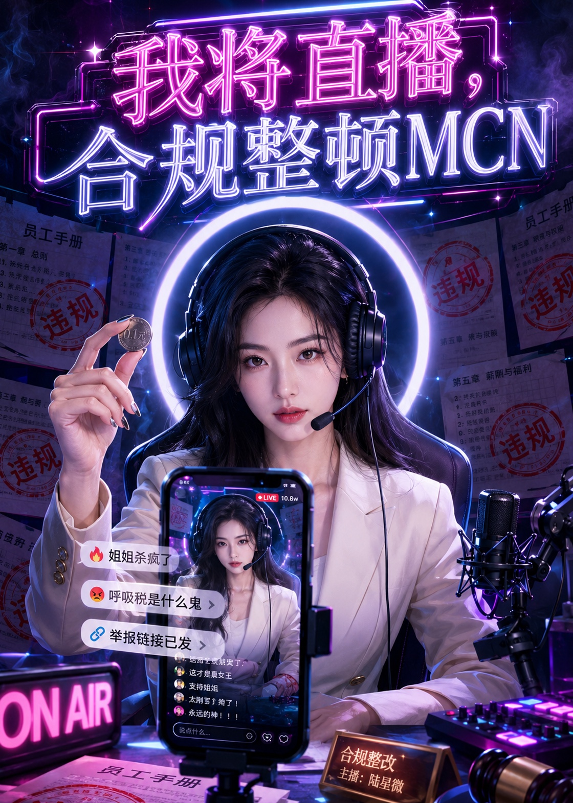 我将直播，合规整顿MCN封面图