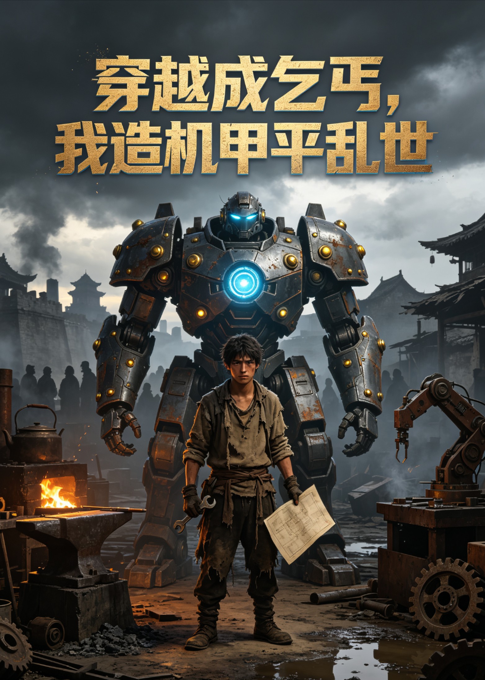 穿越成乞丐，我造机甲平乱世封面图