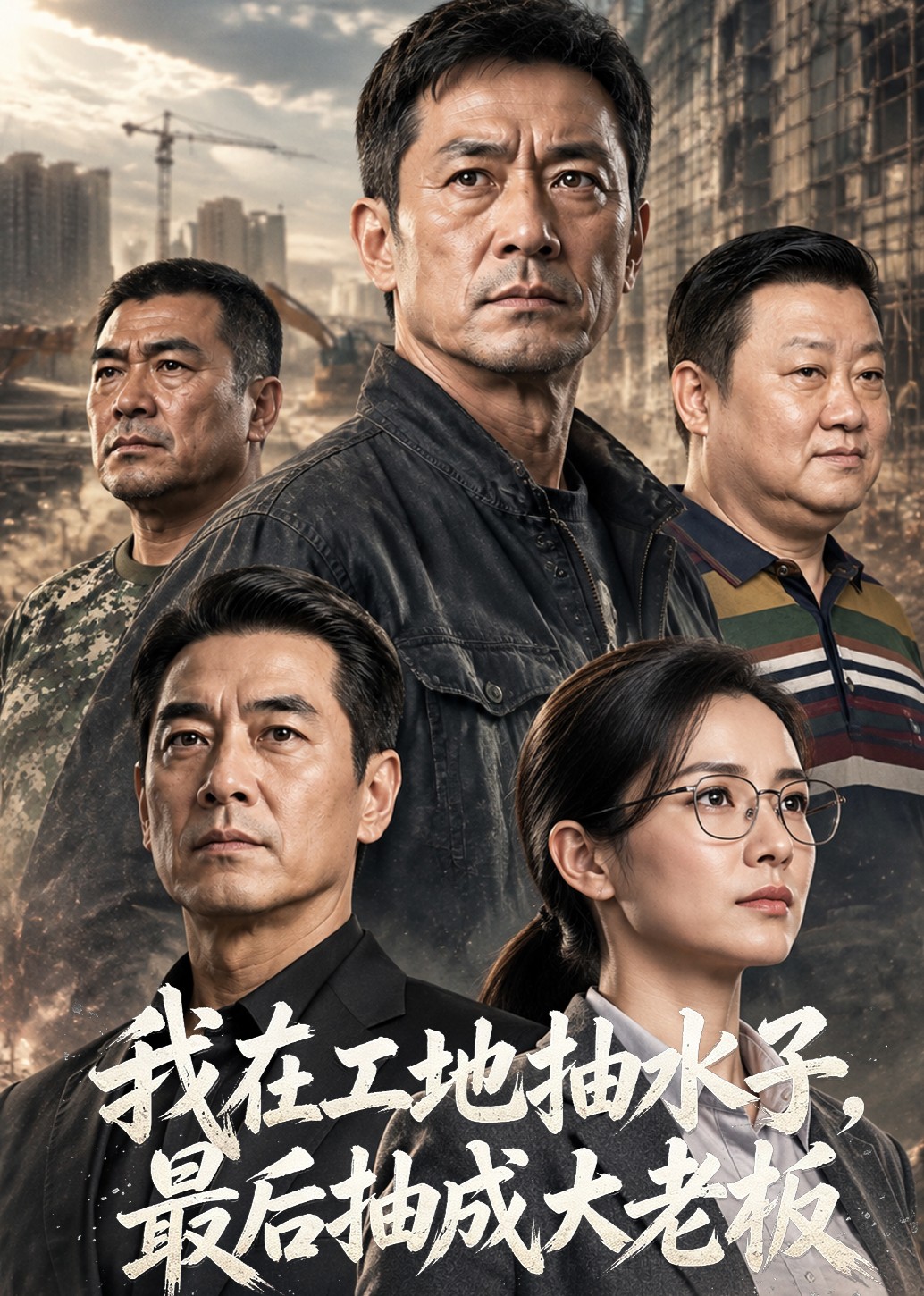 我在工地抽水子，最后抽成大老板封面图