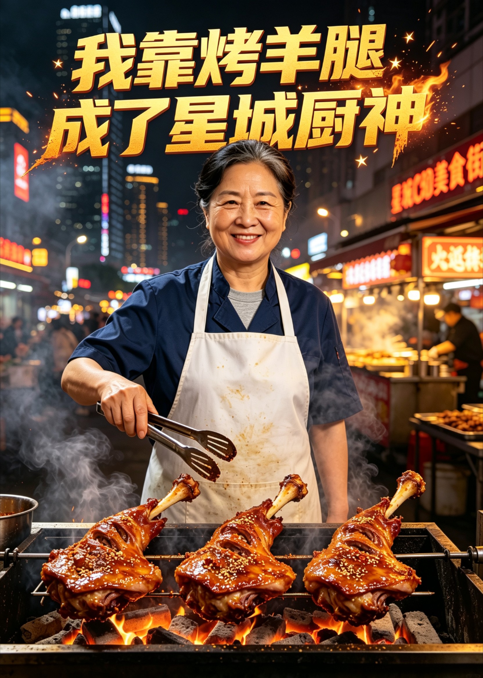 我靠烤羊腿成了星城厨神