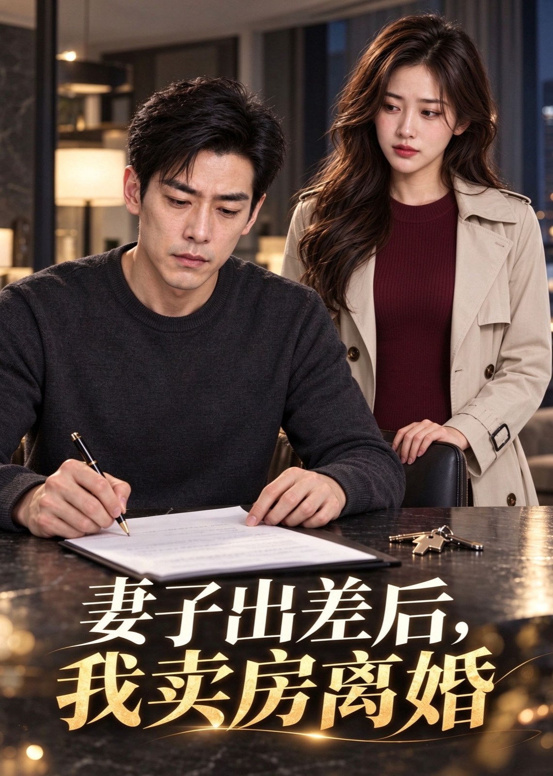 妻子出差后，我卖房离婚封面图