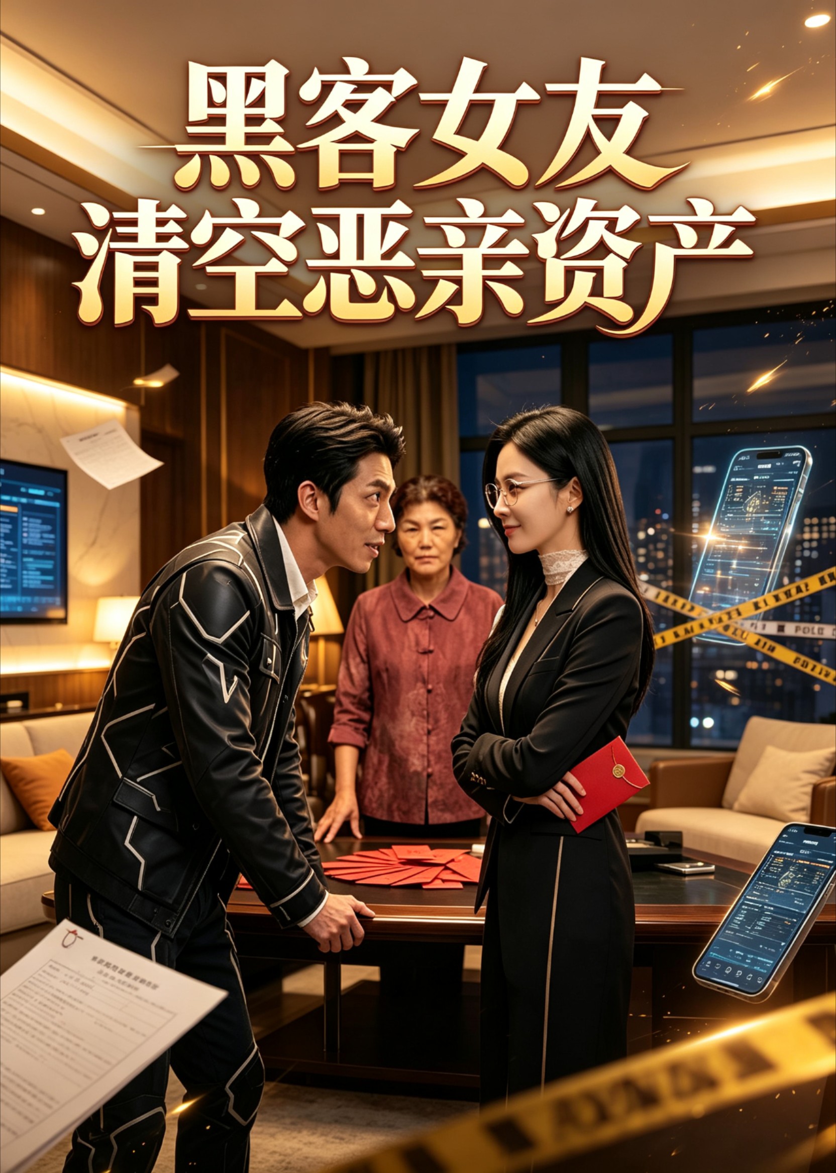 黑客女友清空恶亲资产