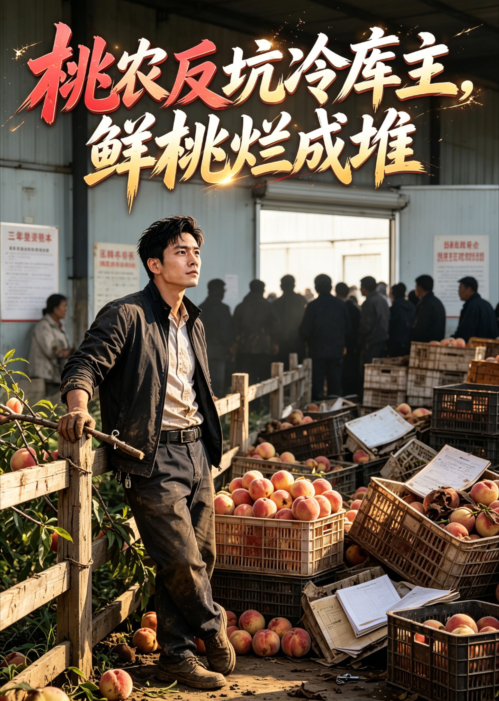 桃农反坑冷库主，鲜桃烂成堆