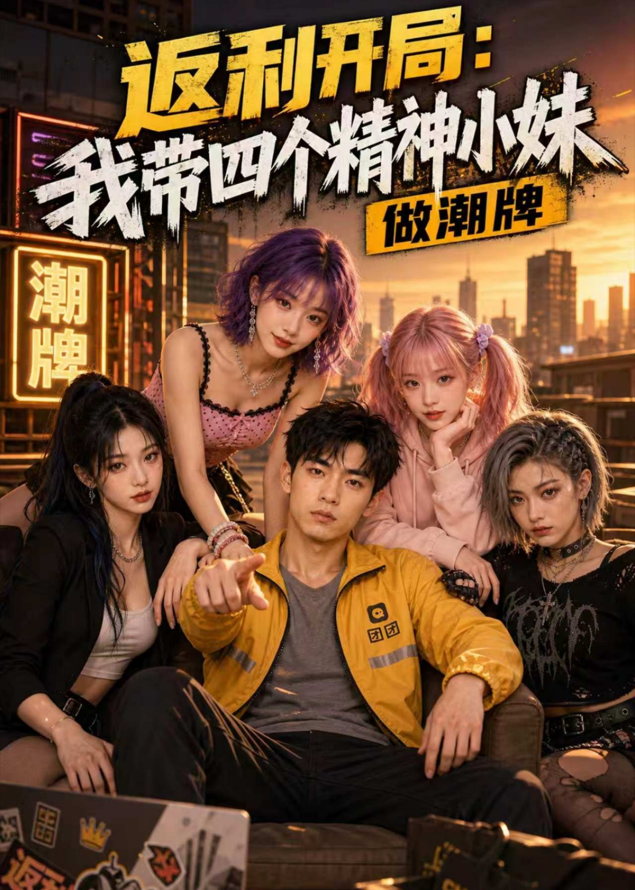 返利开局：我带四个精神小妹做潮牌封面图