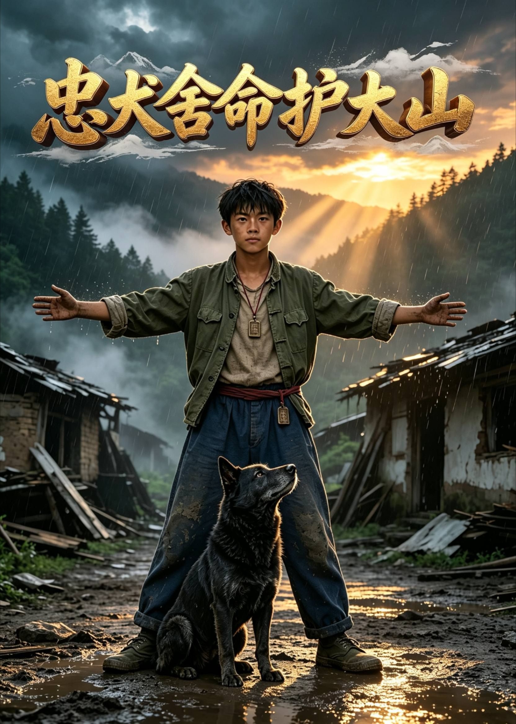 忠犬舍命护大山