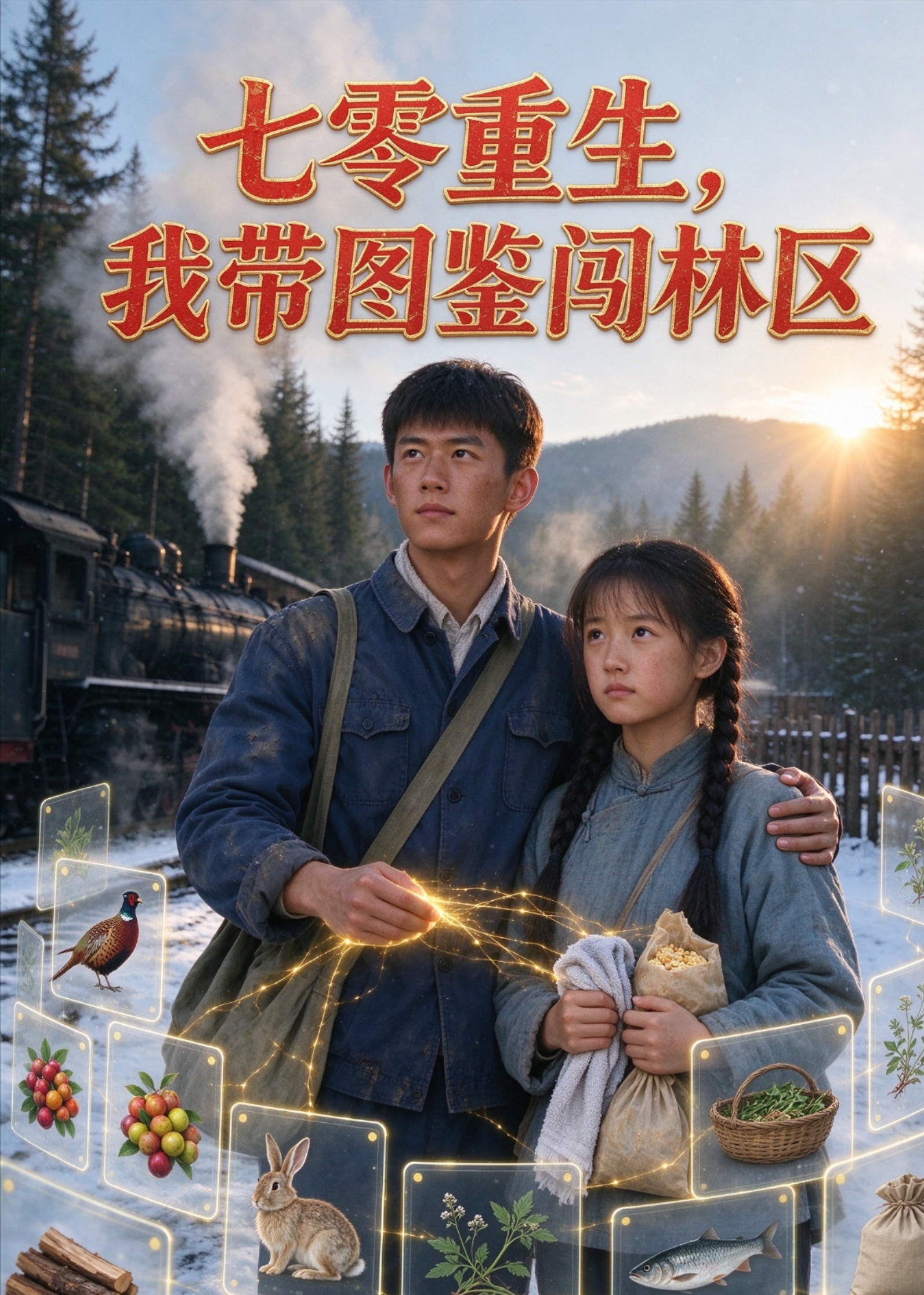 七零重生，我带图鉴闯林区封面图
