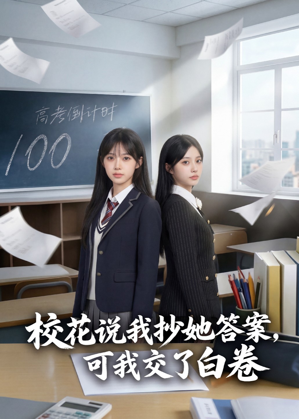 校花说我抄她答案，可我交了白卷