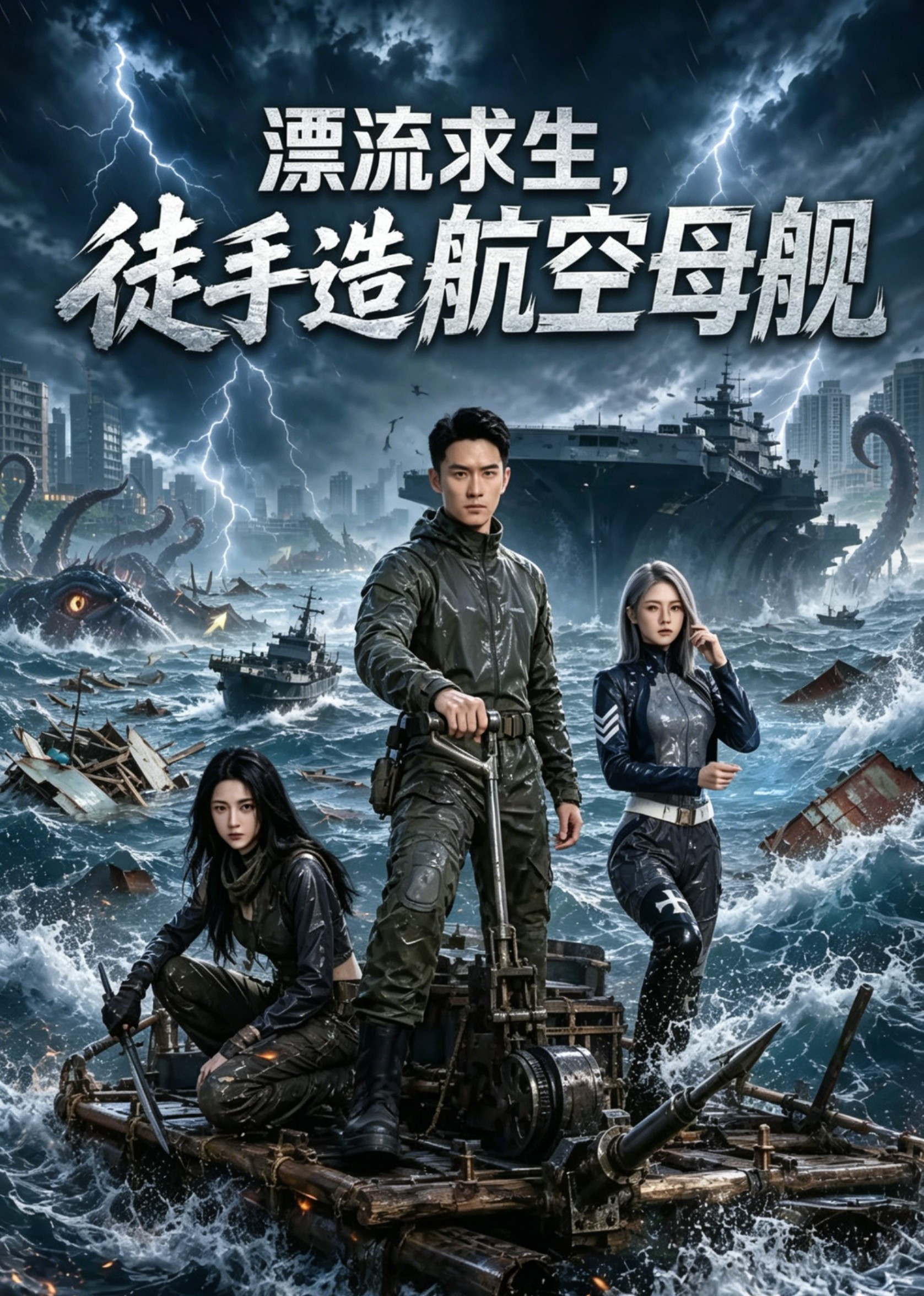 漂流求生，徒手造航空母舰