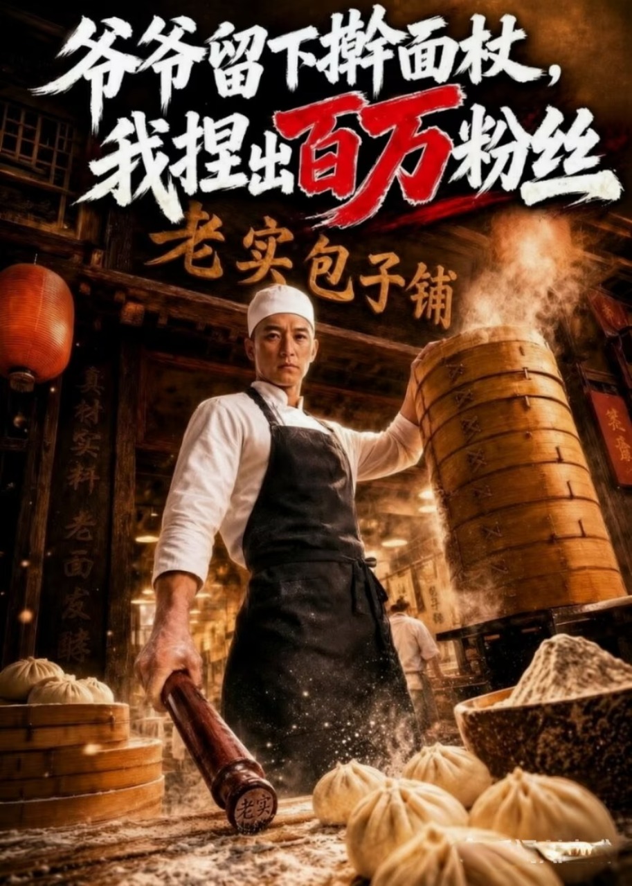 爷爷留下擀面杖，我捏出百万粉丝
