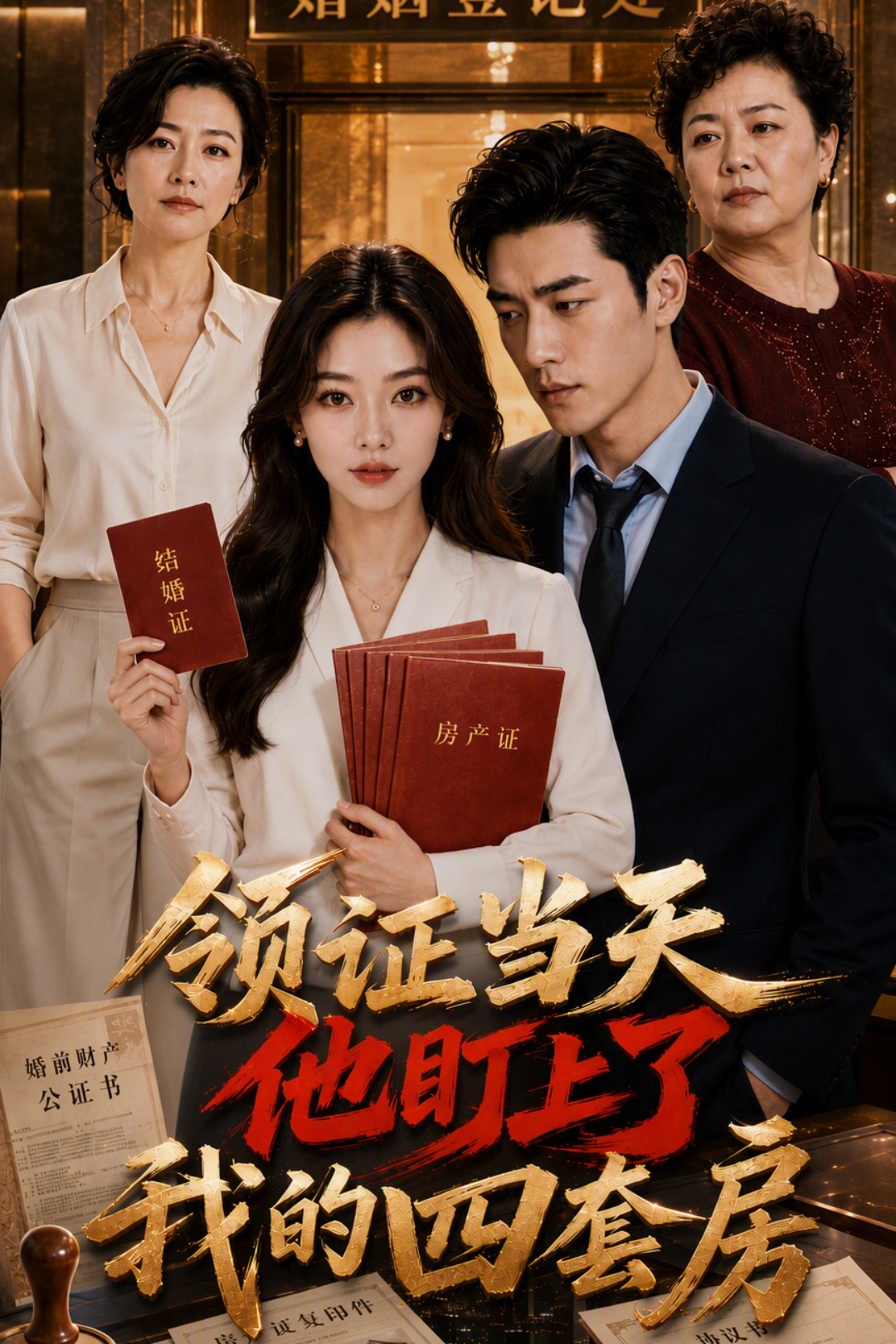 领证当天，他盯上了我的四套房封面图