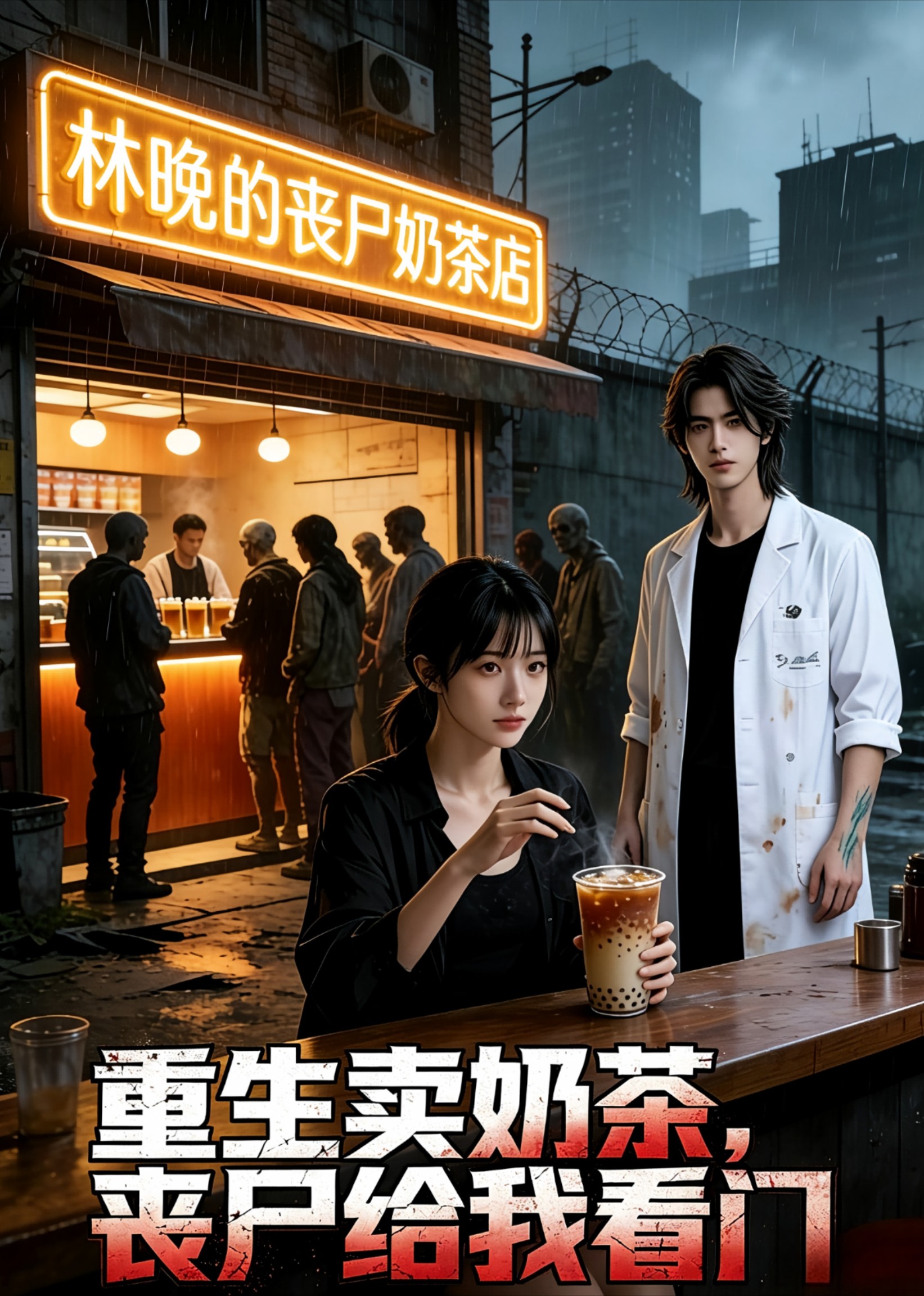 重生卖奶茶，丧尸给我看门