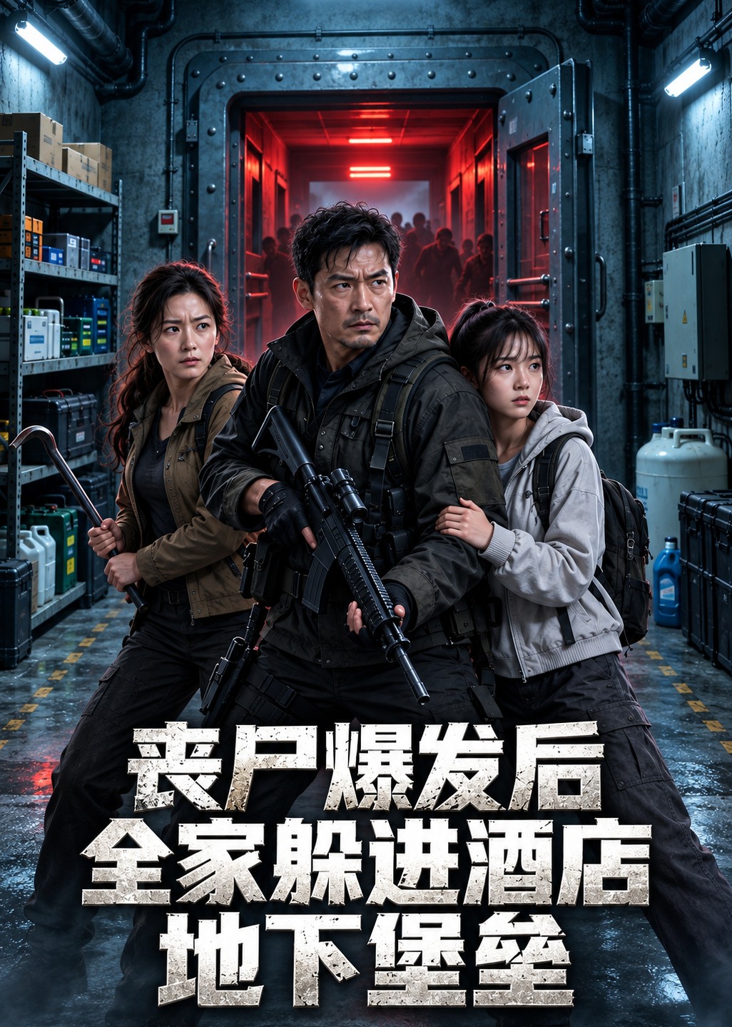 丧尸爆发后，全家躲进酒店地下堡垒 海报
