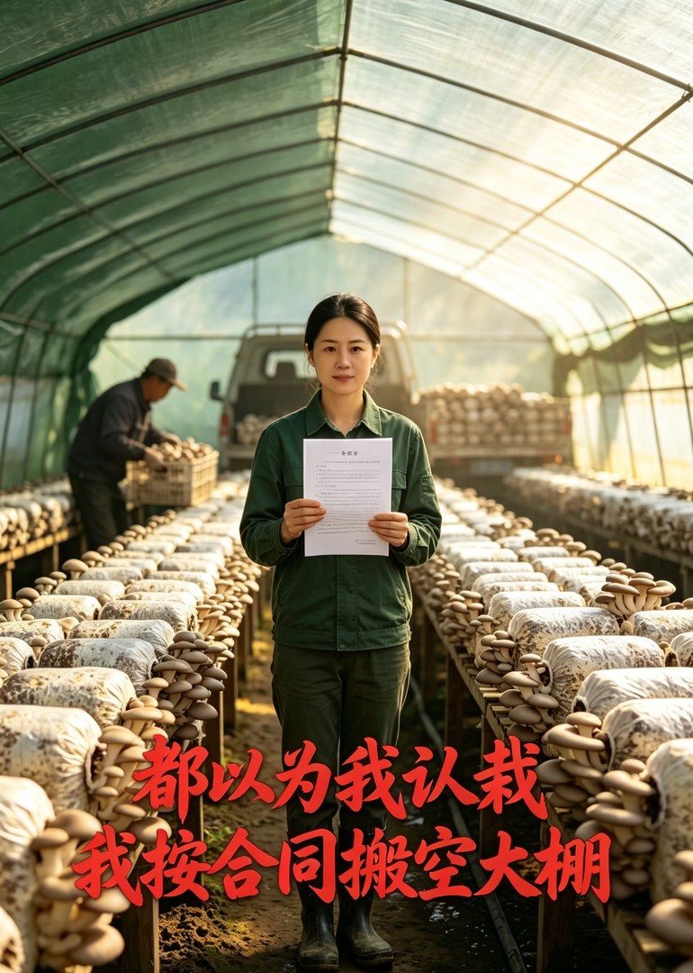 都以为我认栽，我按合同搬空大棚