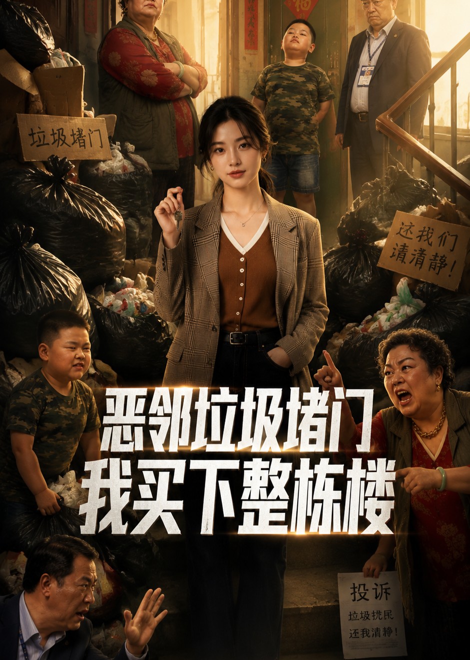 恶邻垃圾堵门我买下整栋楼