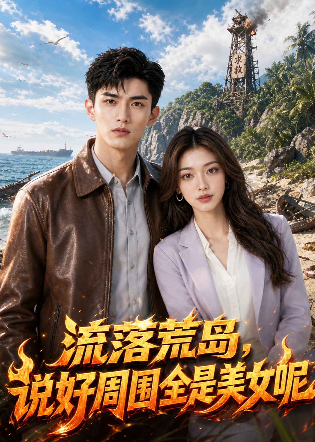 流落荒岛，说好周围全是美女呢