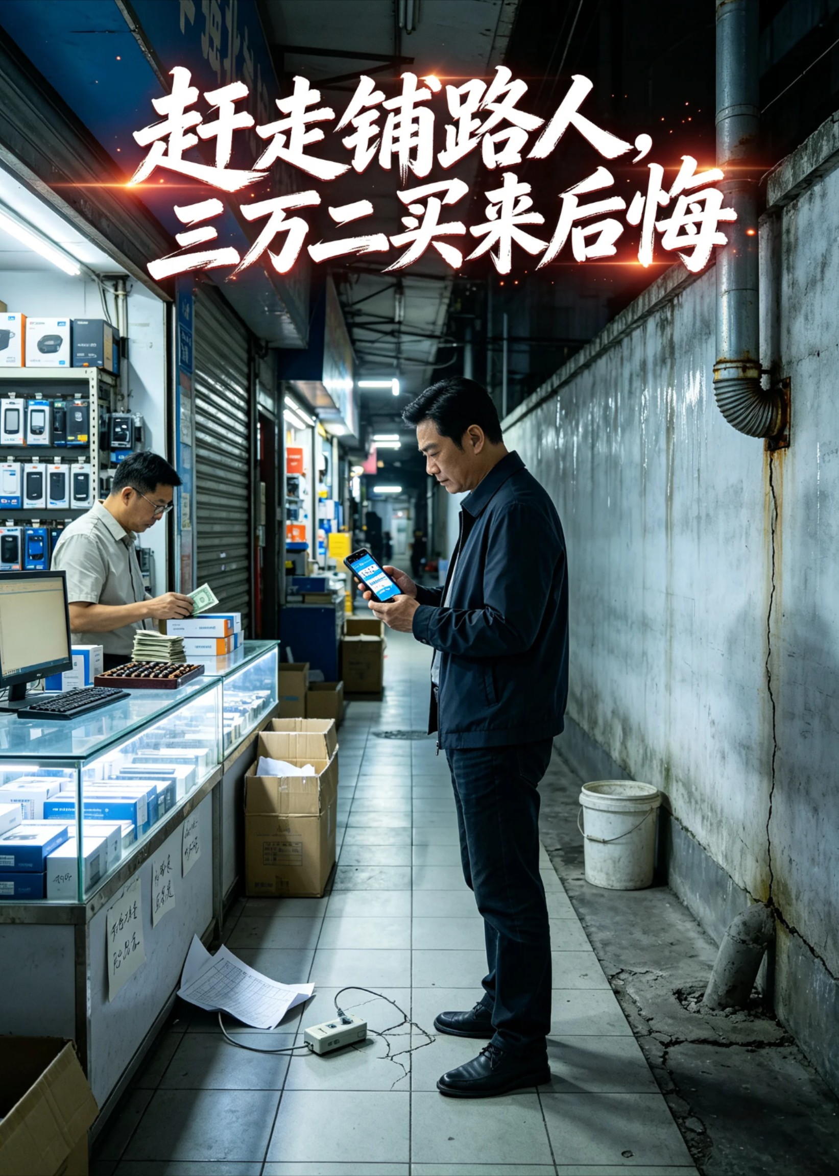 赶走铺路人，三万二买来后悔