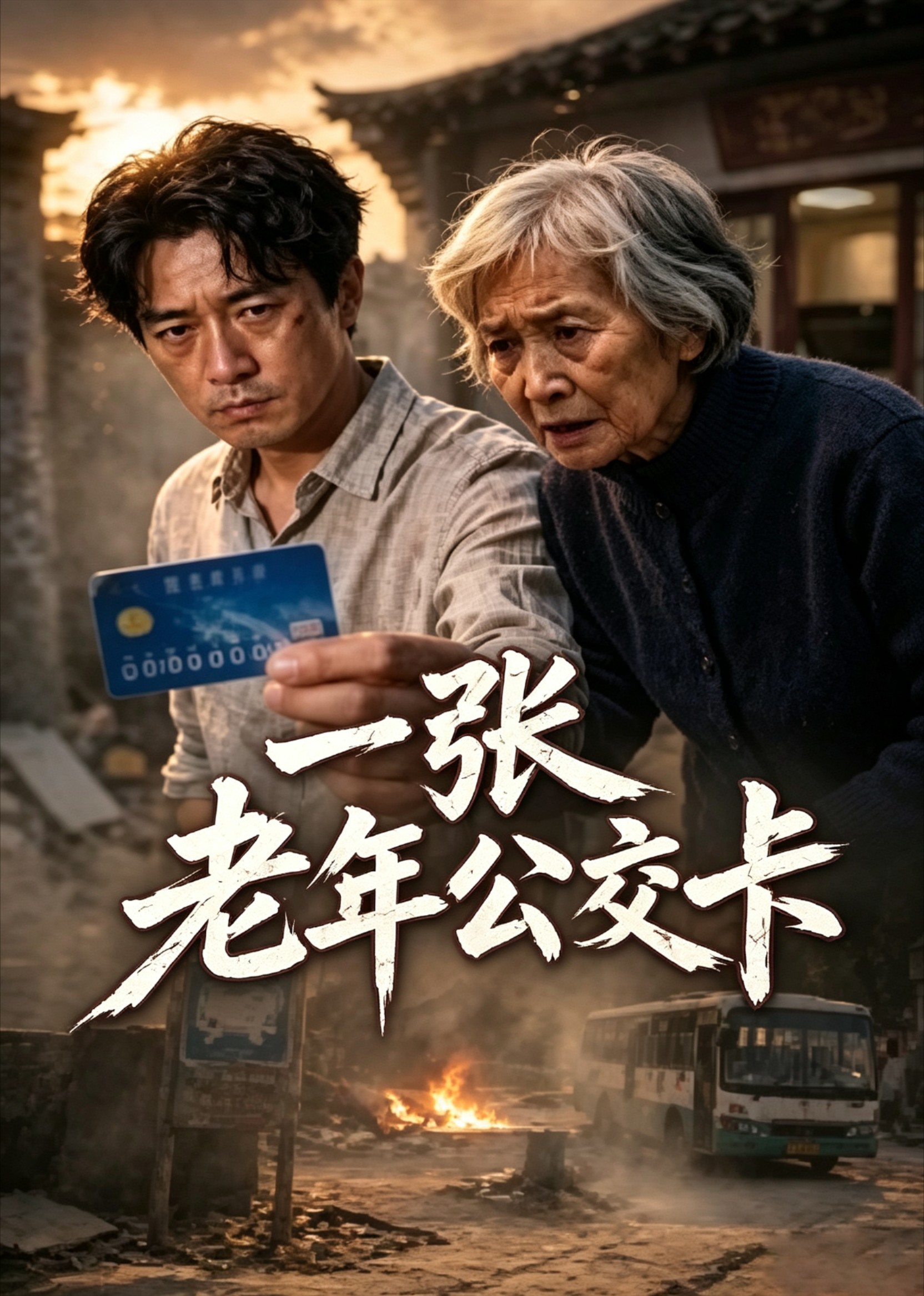 一张老年公交卡封面图