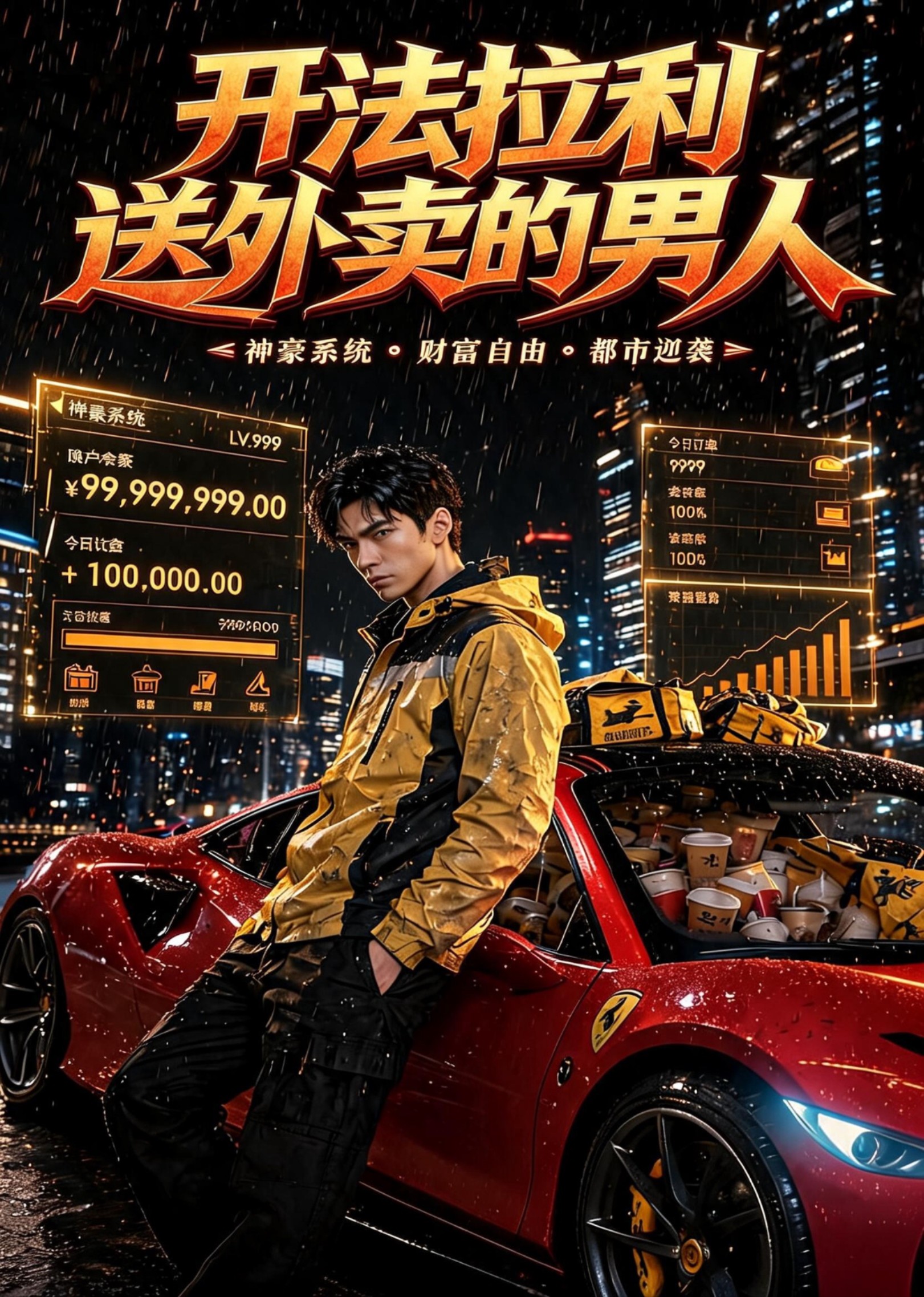开法拉利送外卖的男人