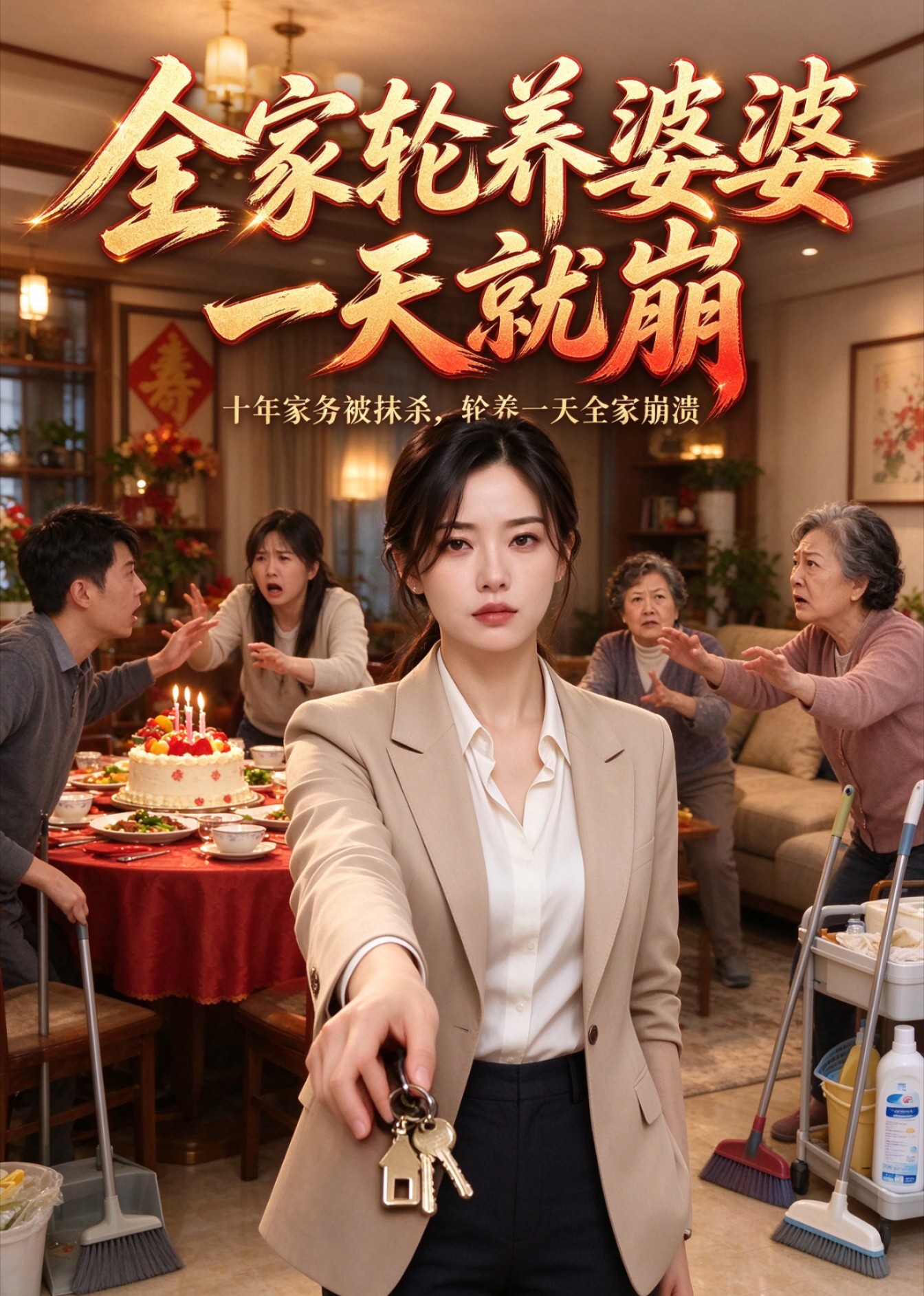 全家轮养婆婆一天就崩封面图