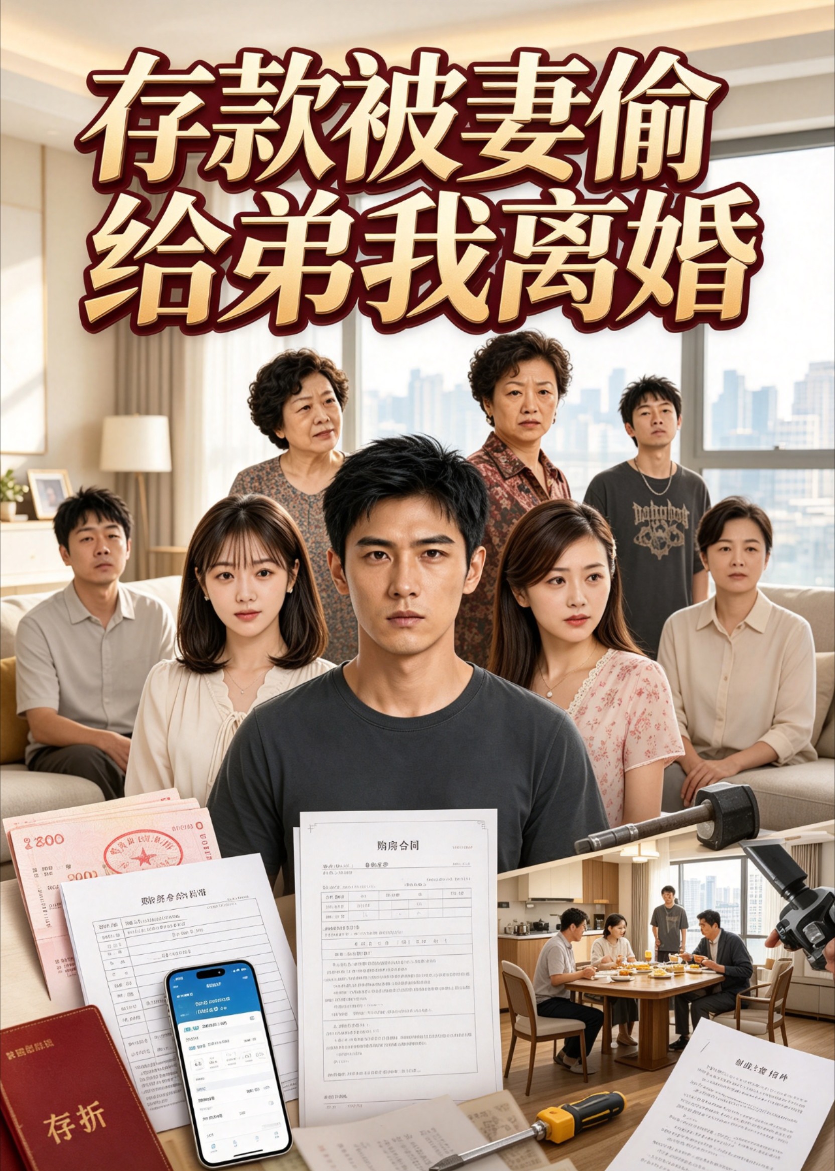 存款被妻偷给弟我离婚