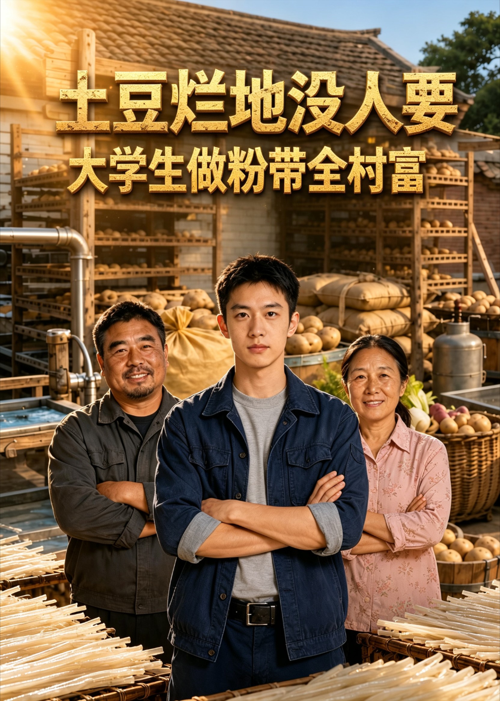土豆烂地没人要，大学生做粉带全村富