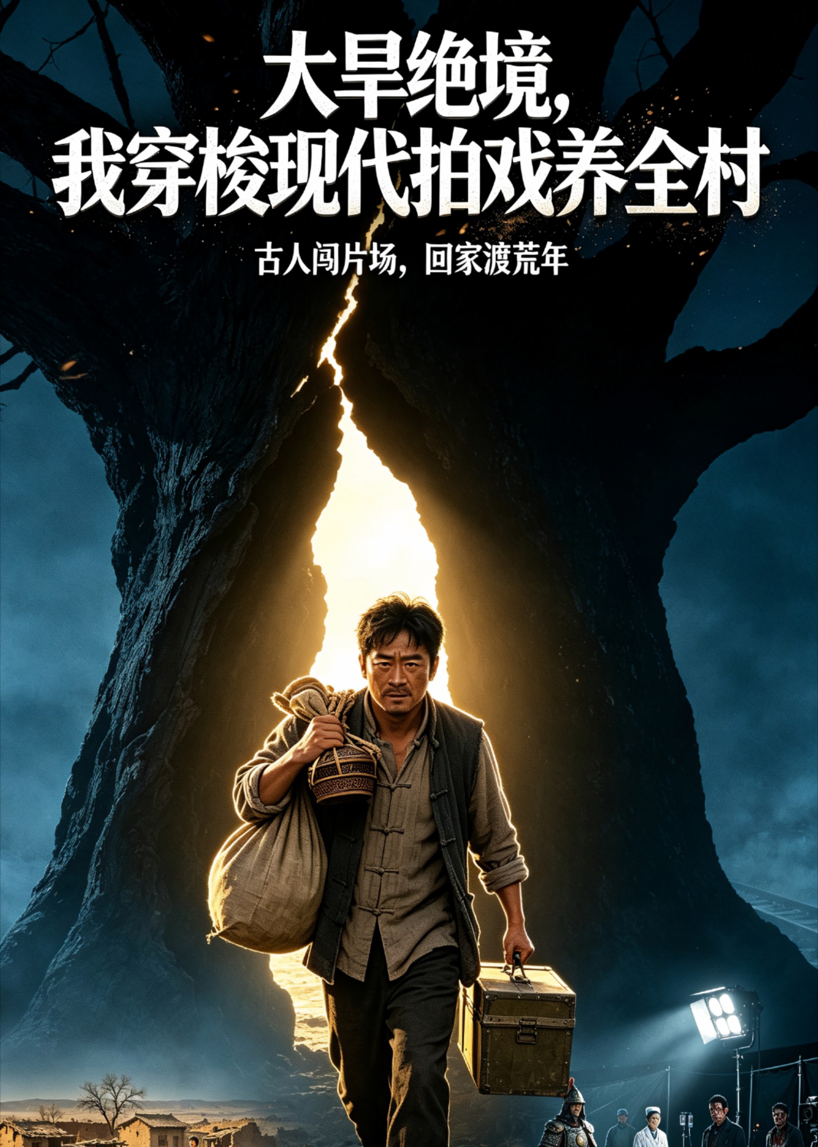 大旱绝境，我穿梭现代拍戏养全村
