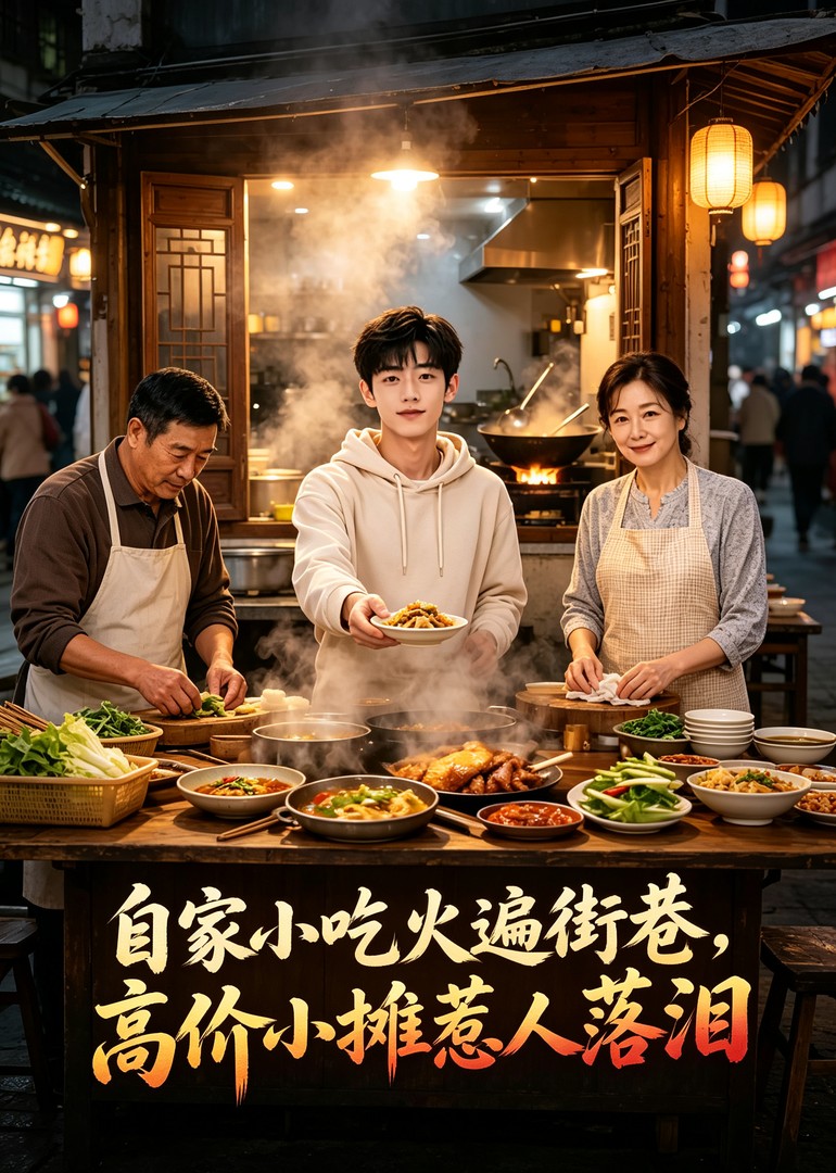自家小吃火遍街巷，高价小摊惹人落泪