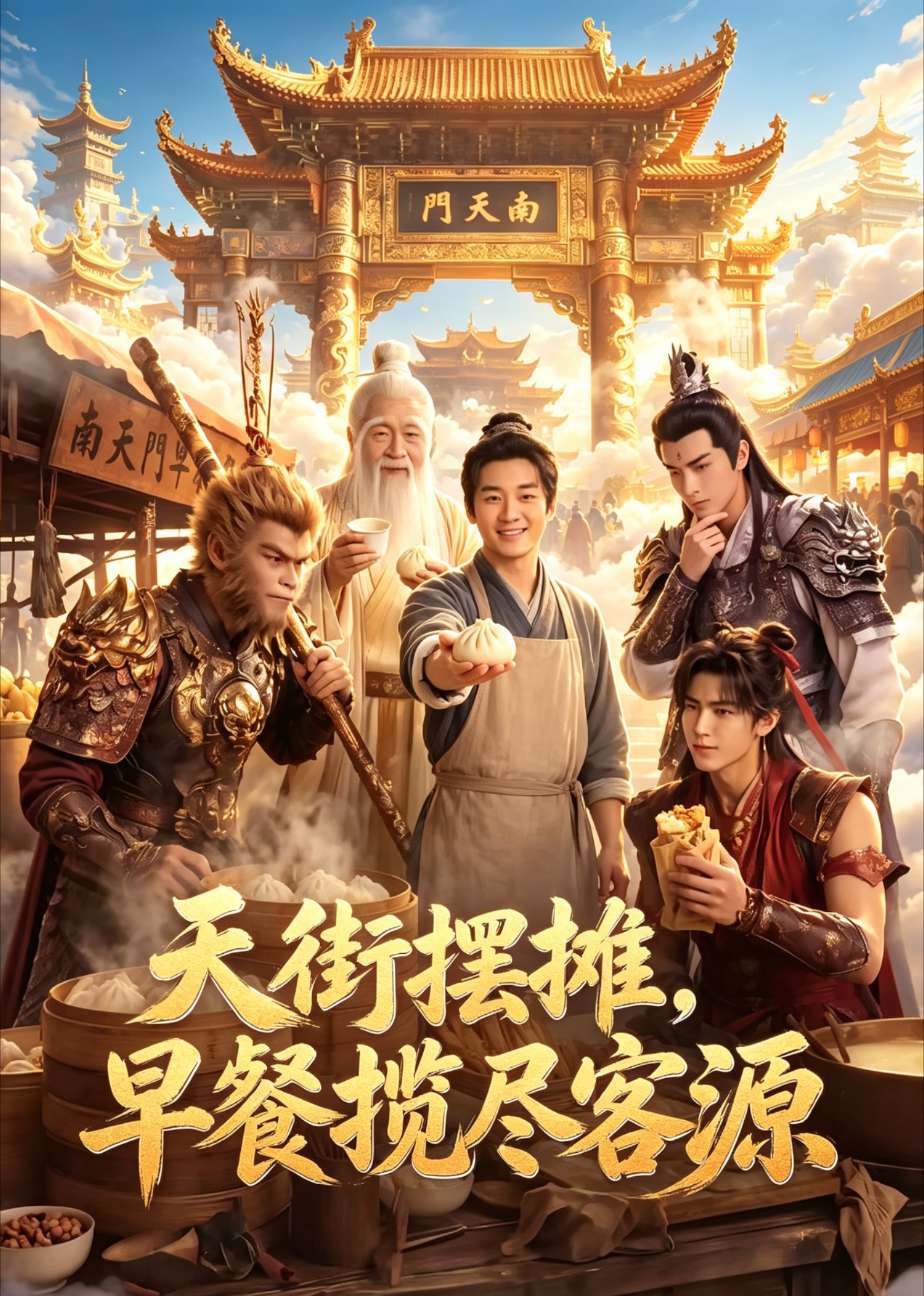 天街摆摊，早餐揽尽客源