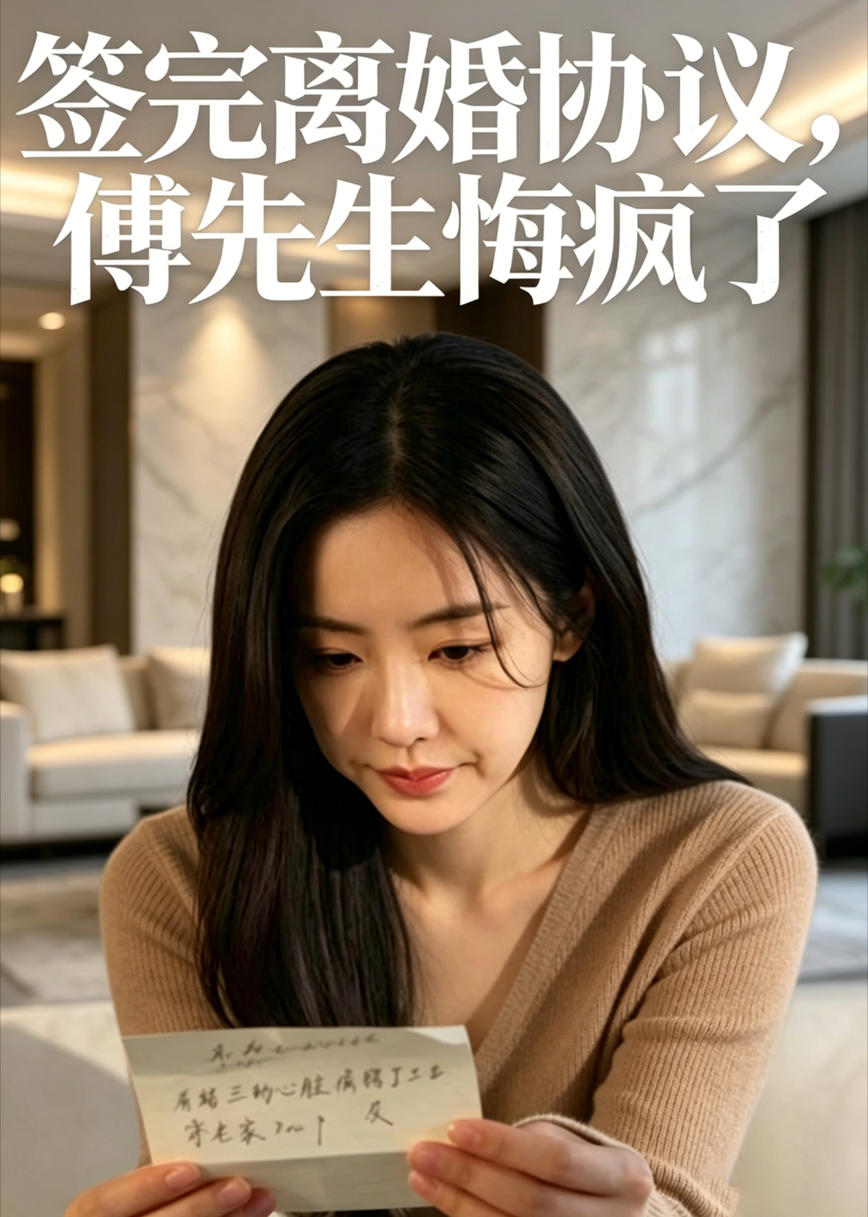 签完离婚协议，傅先生悔疯了