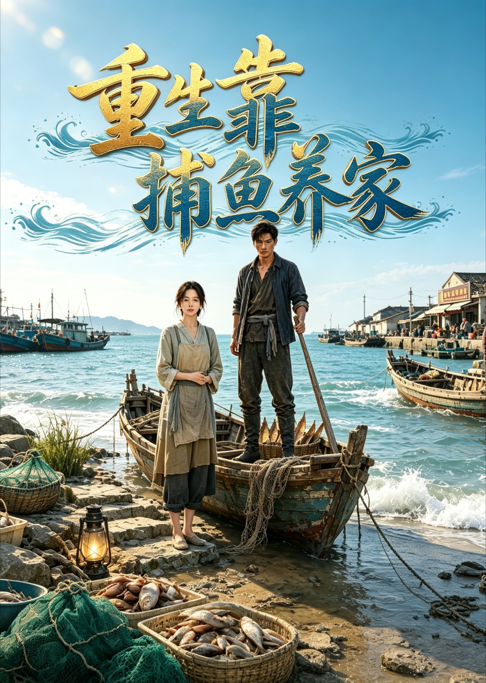 重生靠捕鱼养家封面图