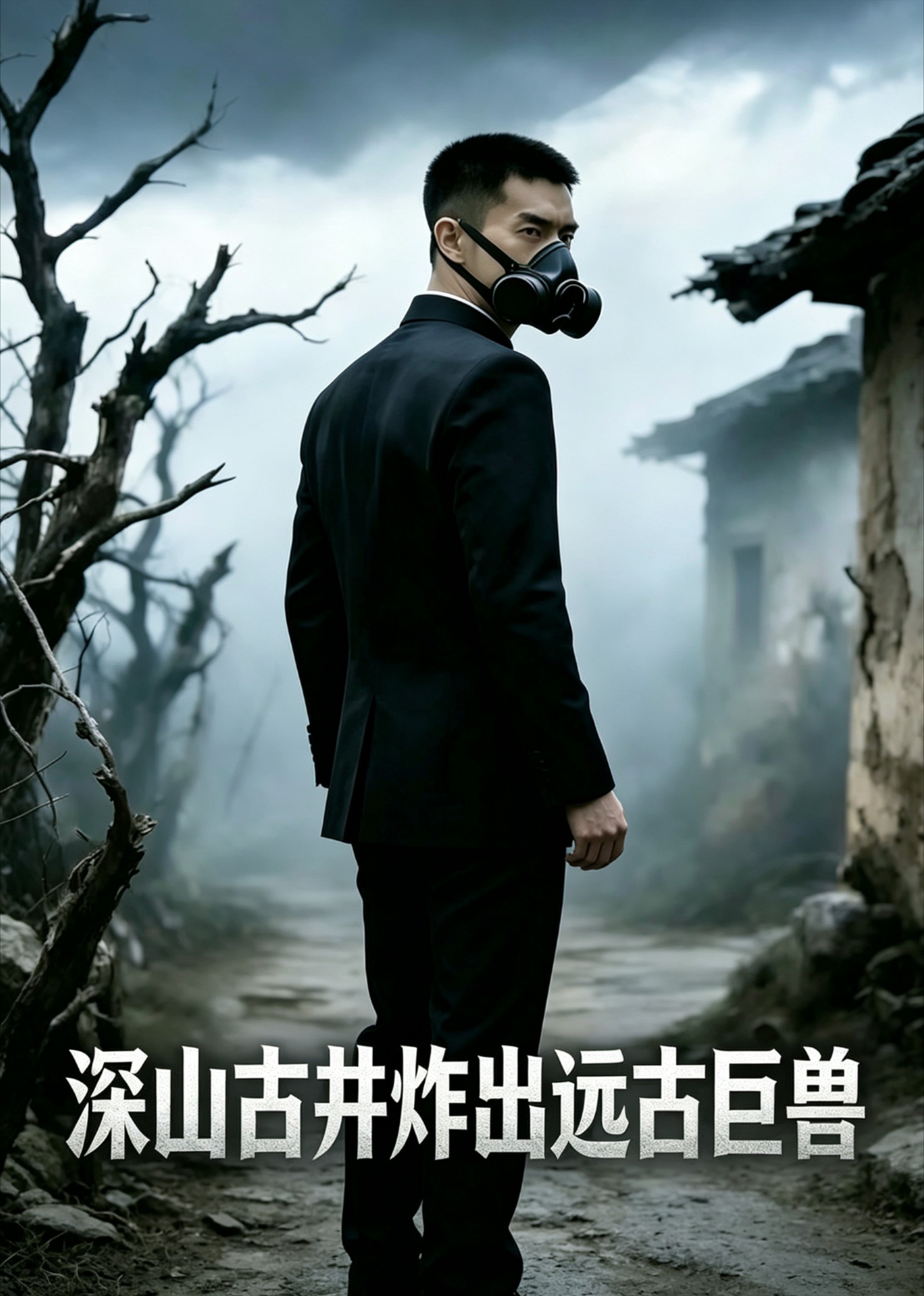 深山古井炸出远古巨兽