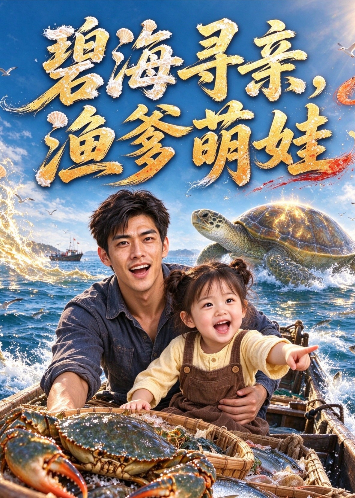碧海寻亲，渔爹萌娃封面图