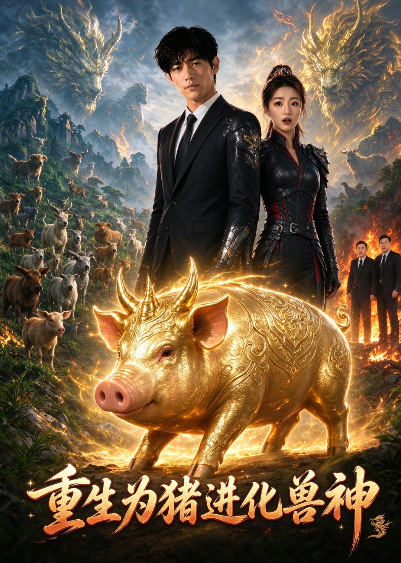 重生为猪进化兽神封面图