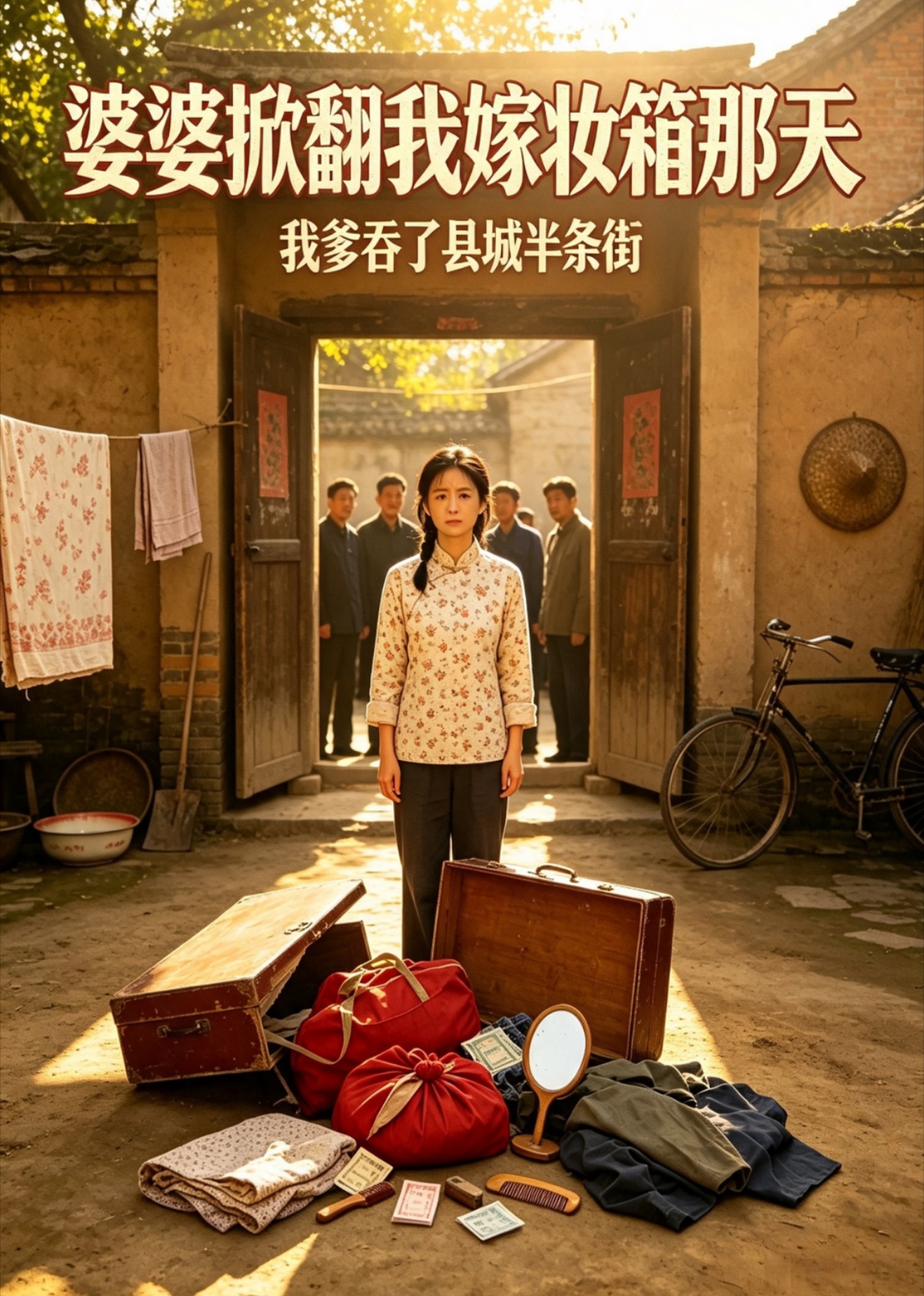 婆婆掀翻我嫁妆箱那天，我爹吞了县城半条街封面图