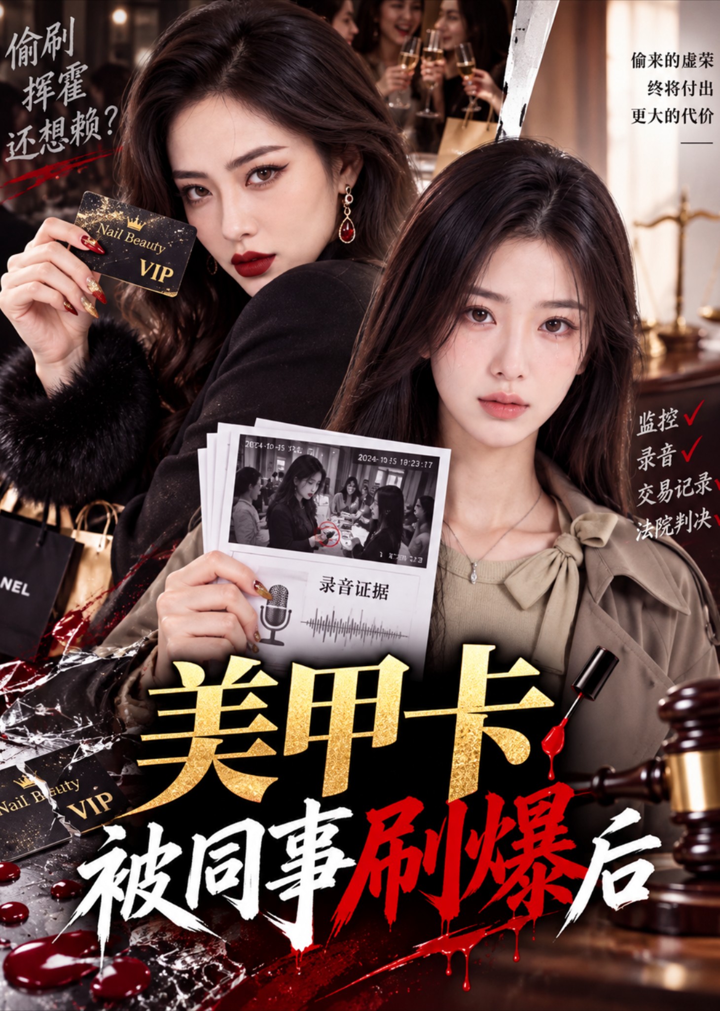 美甲卡被同事刷爆后封面图