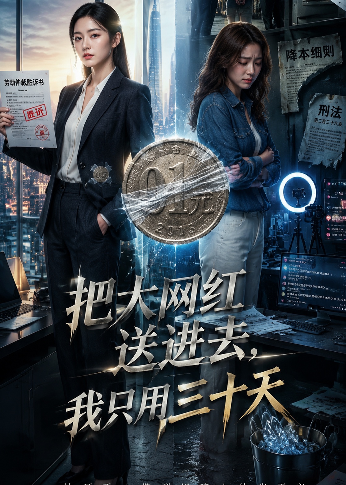 把大网红送进去，我只用三十天封面图