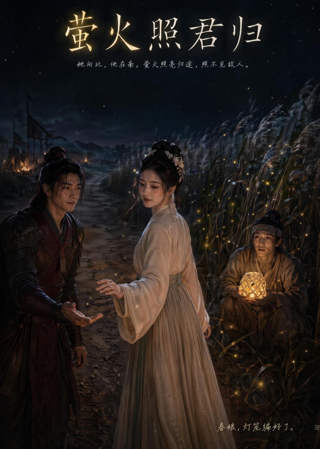萤火照君归