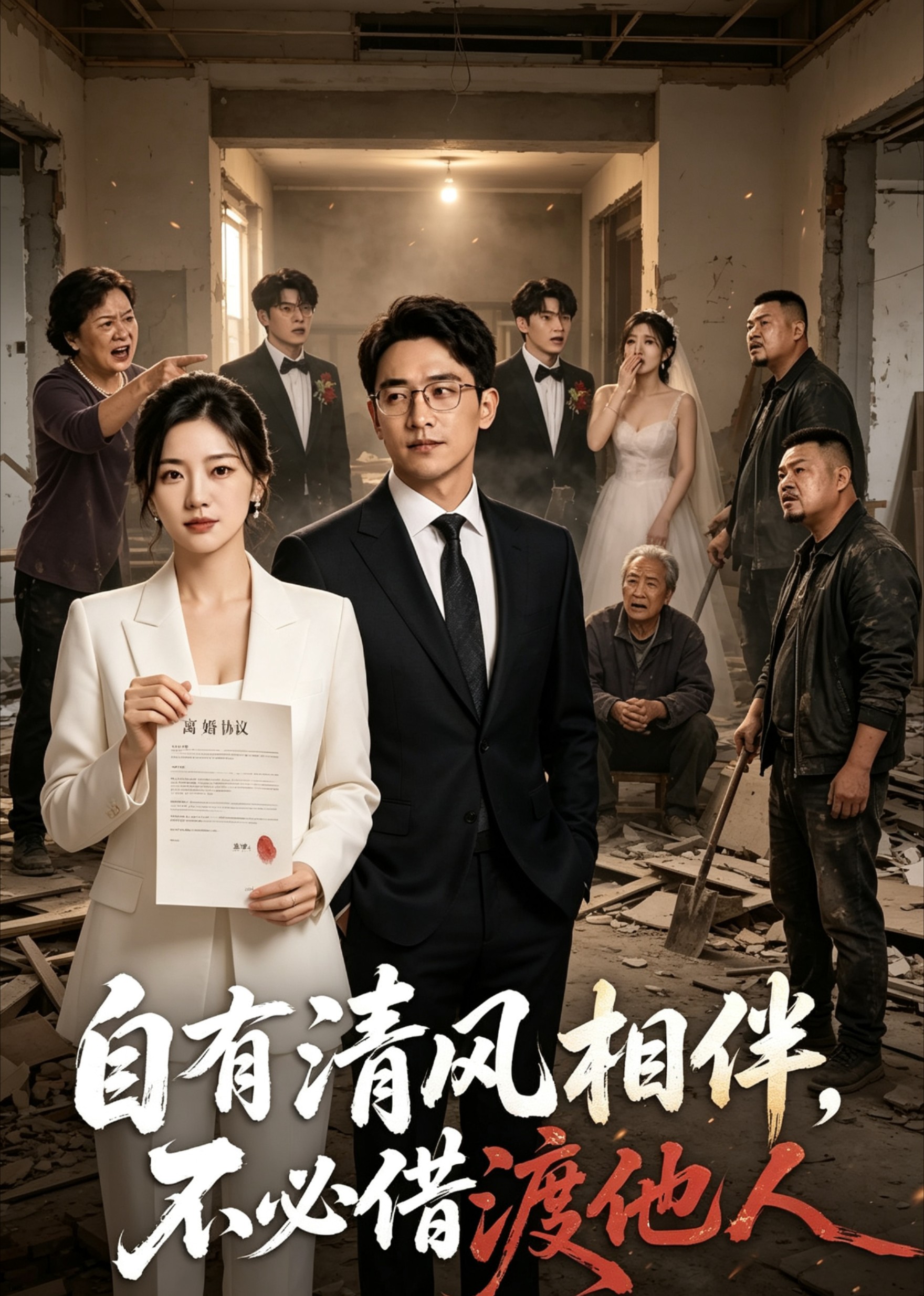 自有清风相伴，不必借渡他人