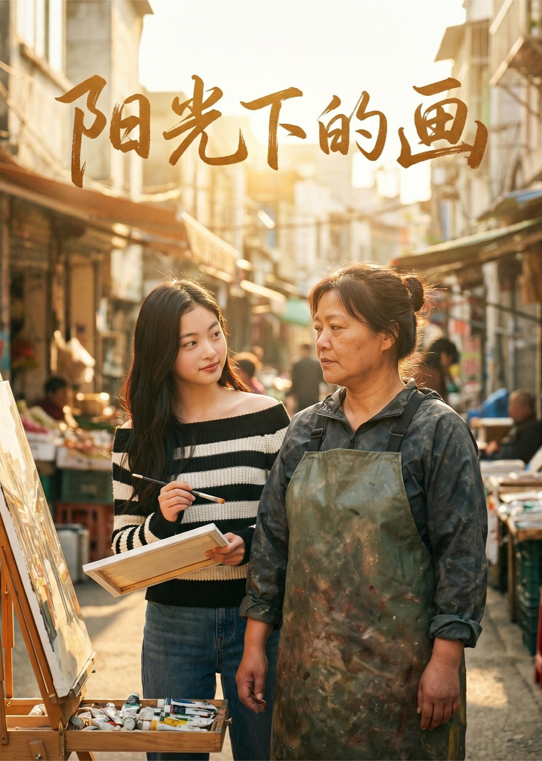 阳光下的画封面图