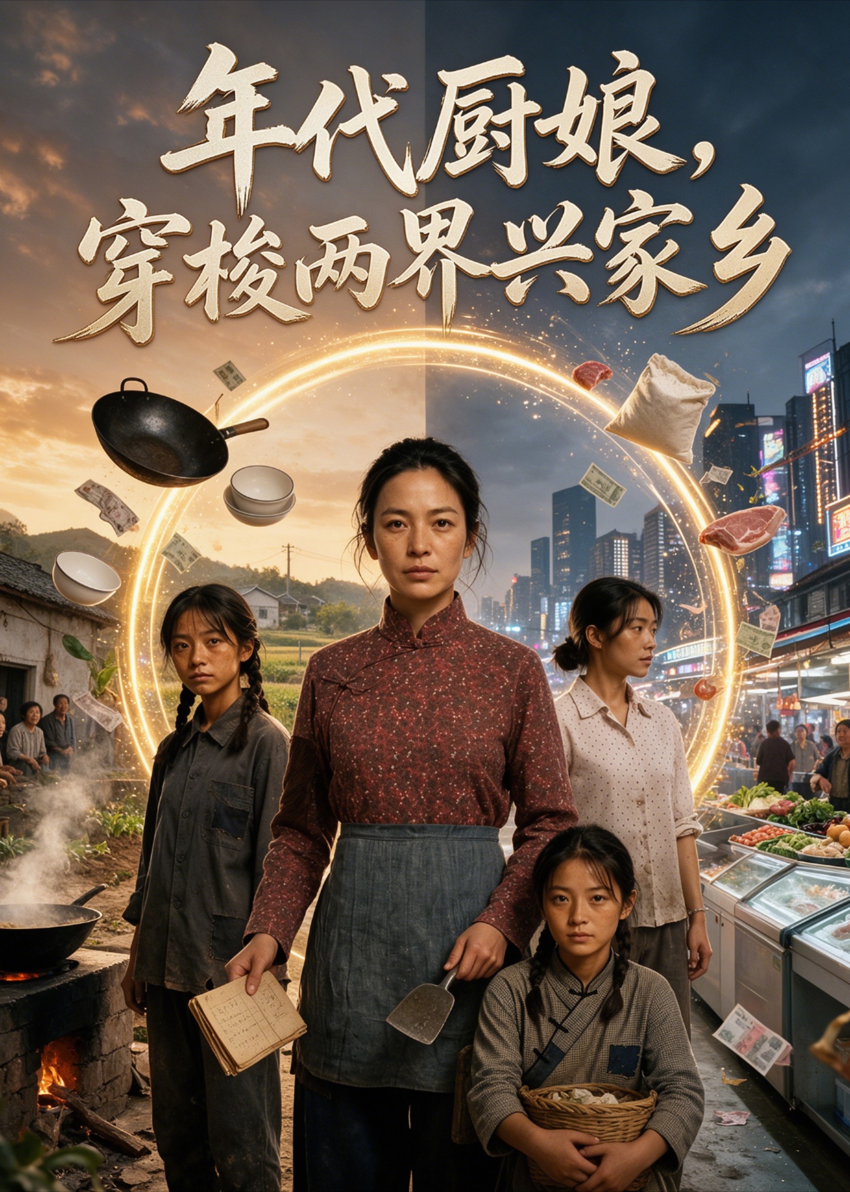 年代厨娘，穿梭两界兴家乡