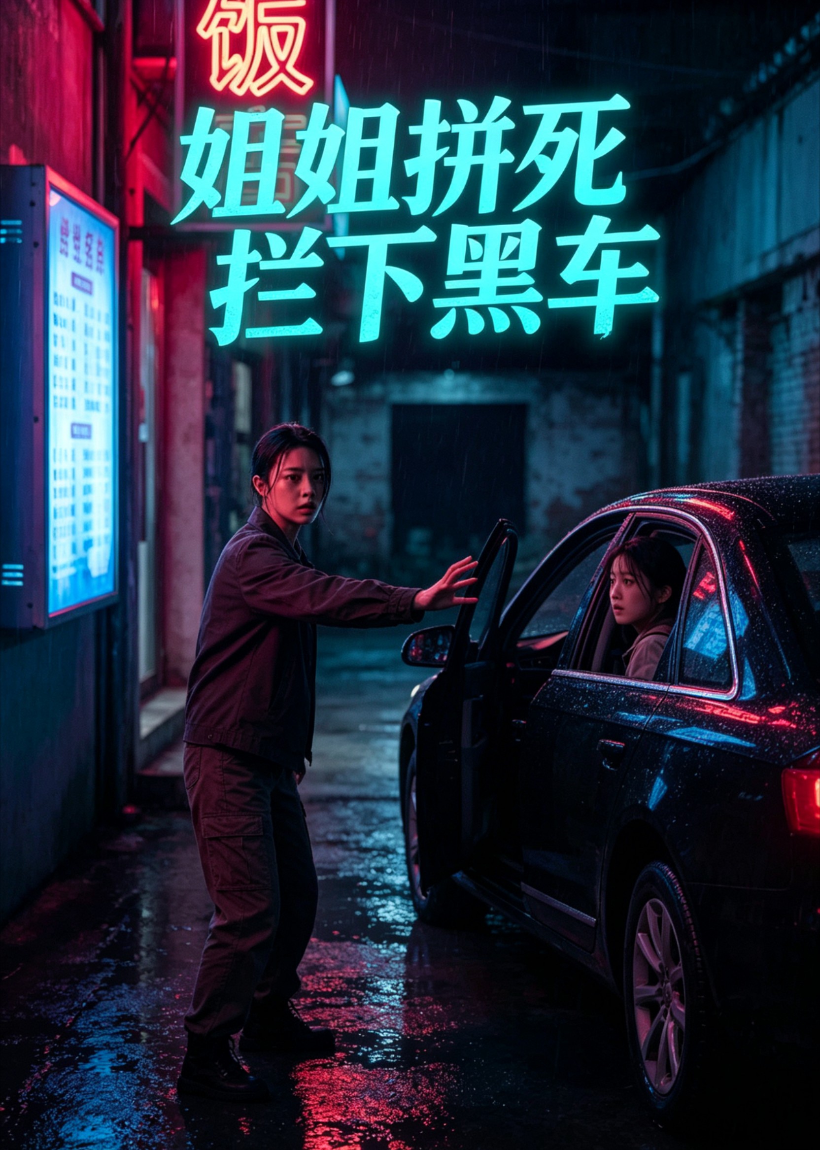 姐姐拼死拦下黑车